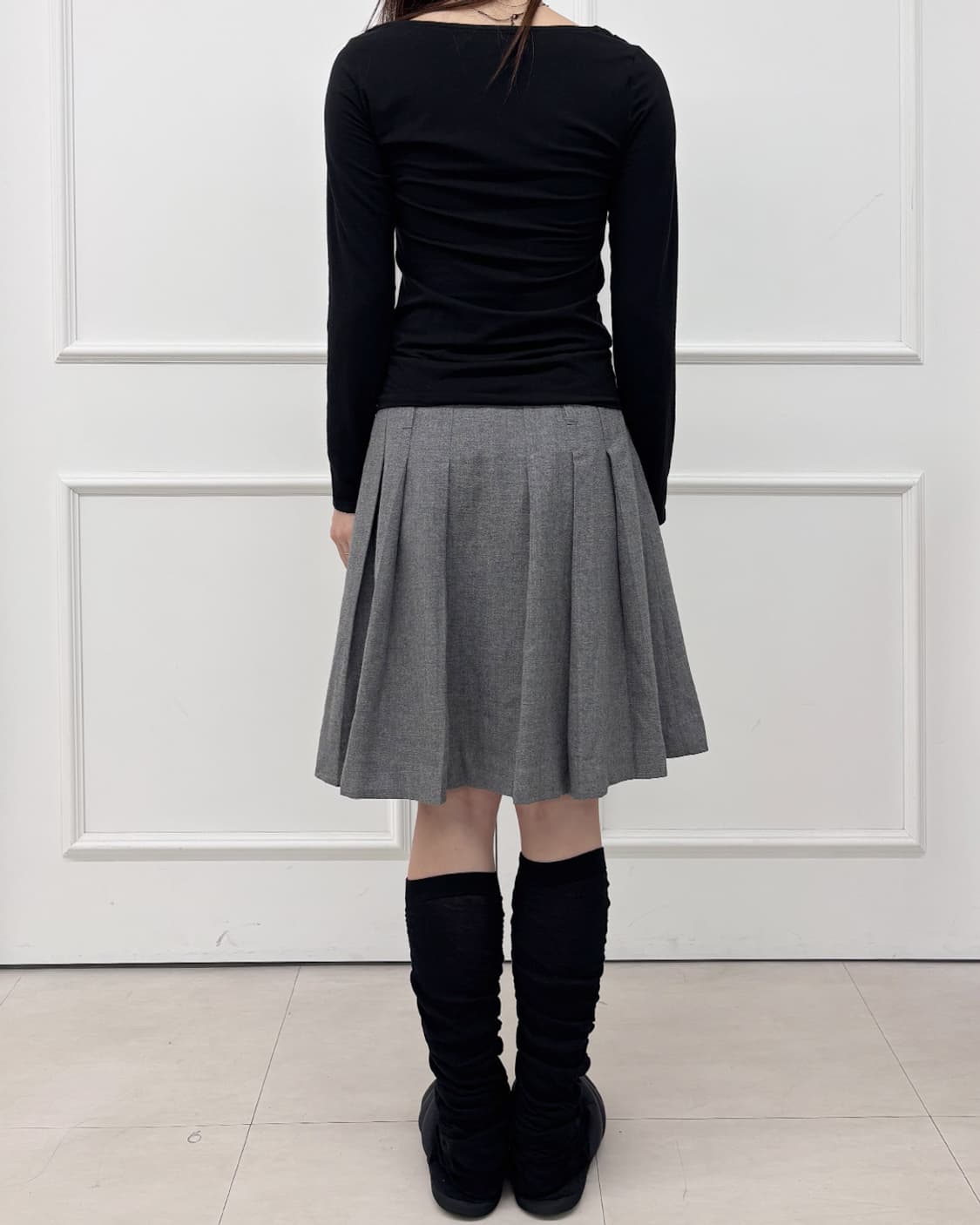 HEALTHY KAREN 이너 글리터 레이어드 카울 티 상품이미지3