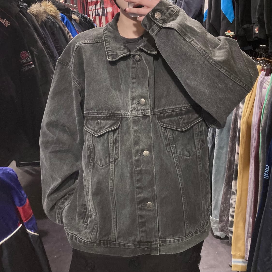 [IM] vtg 흑청 데님 자켓 상품이미지1