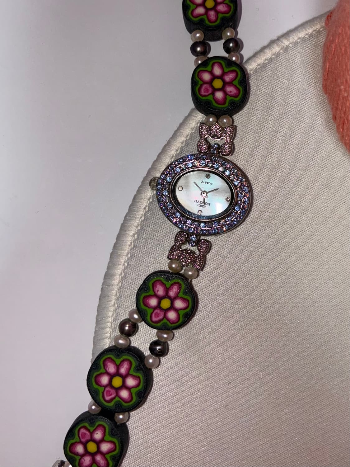 빈티지 큐빅 장식 시계 상품이미지4