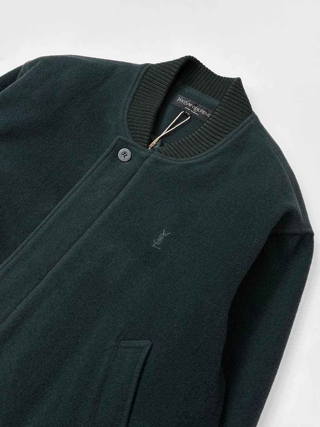 입생로랑 00s 100% 울 미니멀리즘 블루종 자켓 PN5041 상품이미지3