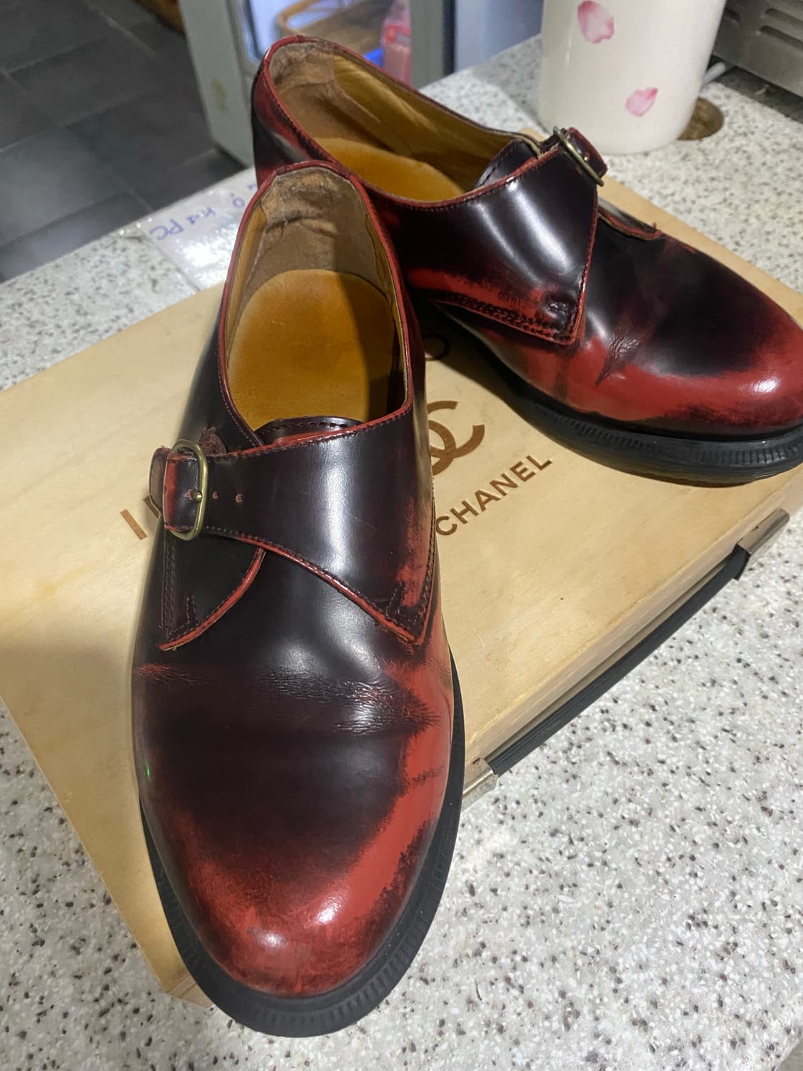 닥터마틴 몽크 스트랩 버건디 230mm 상품이미지2