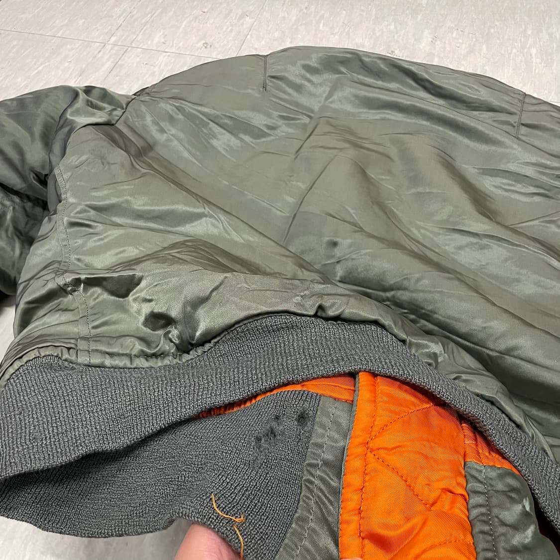 70s 알파인더스트리 MA-1 항공점퍼 야상자켓 L V6 상품이미지8