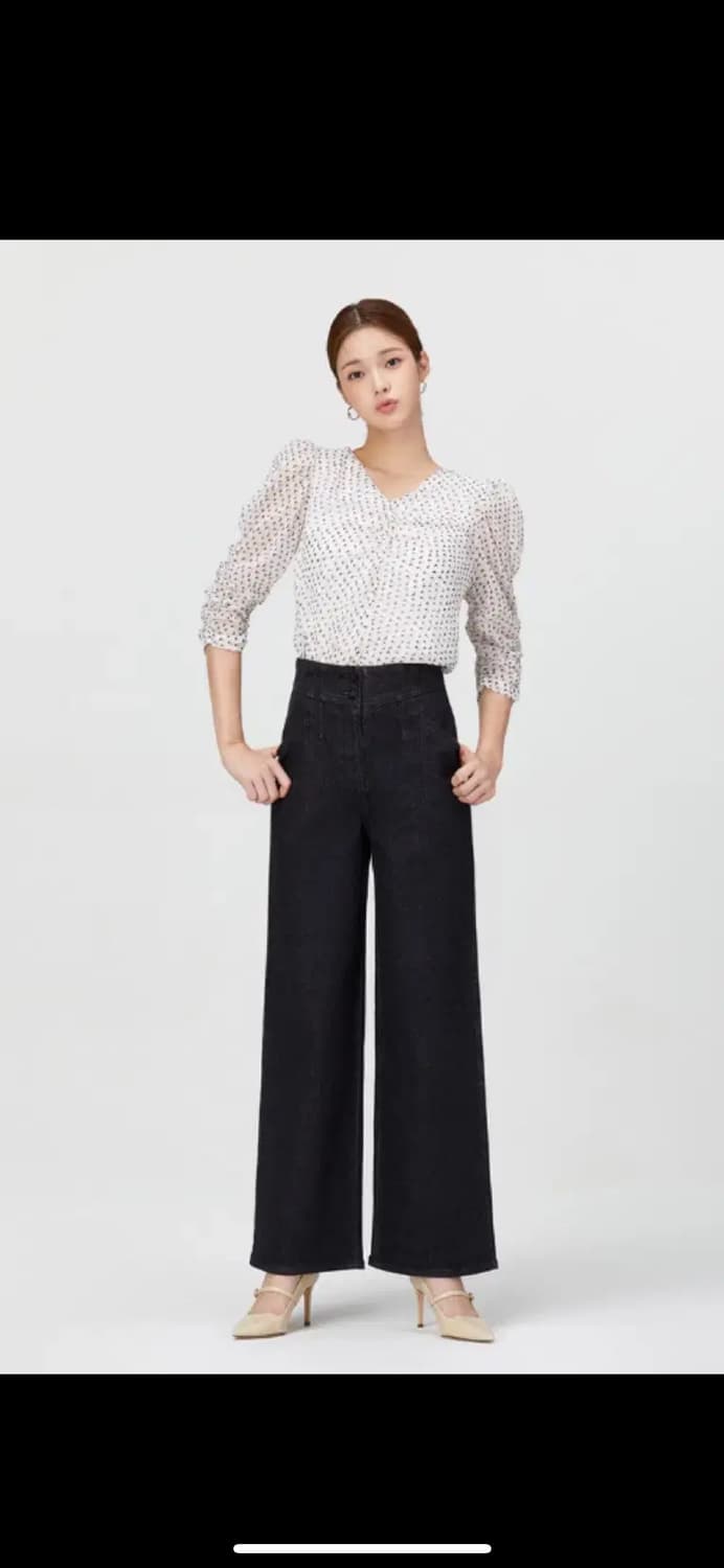 잇미샤 프린트 셔링 블라우스(ITM8YBL940) 상품이미지3