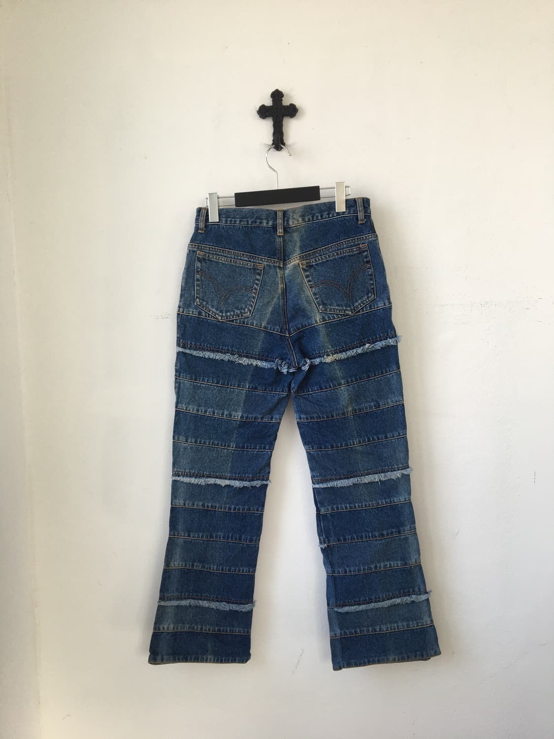 Patch work point denim pants 상품이미지3