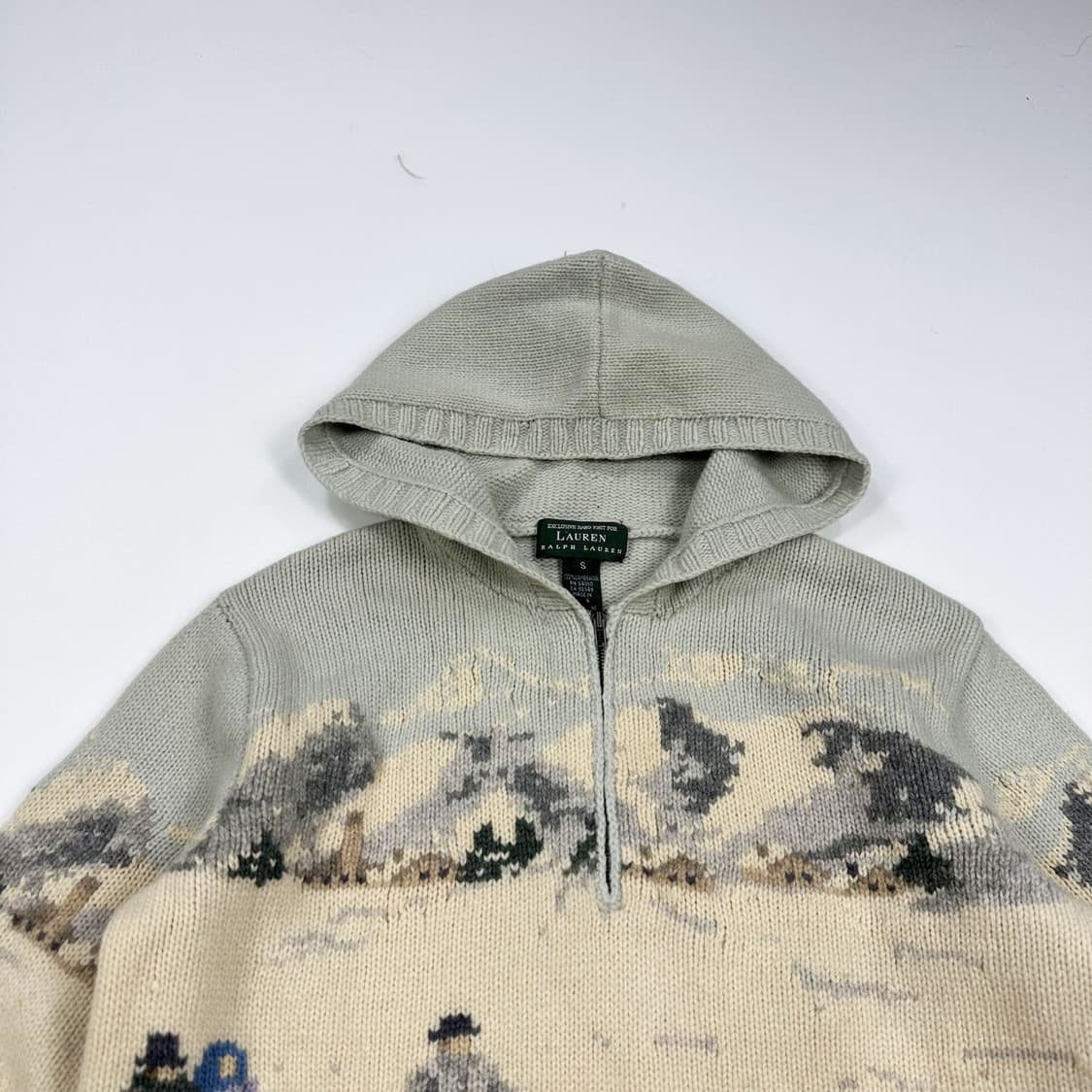 폴로 랄프로렌 RL 그래픽 후디 반집업 니트 (S 여성추천) 상품이미지1