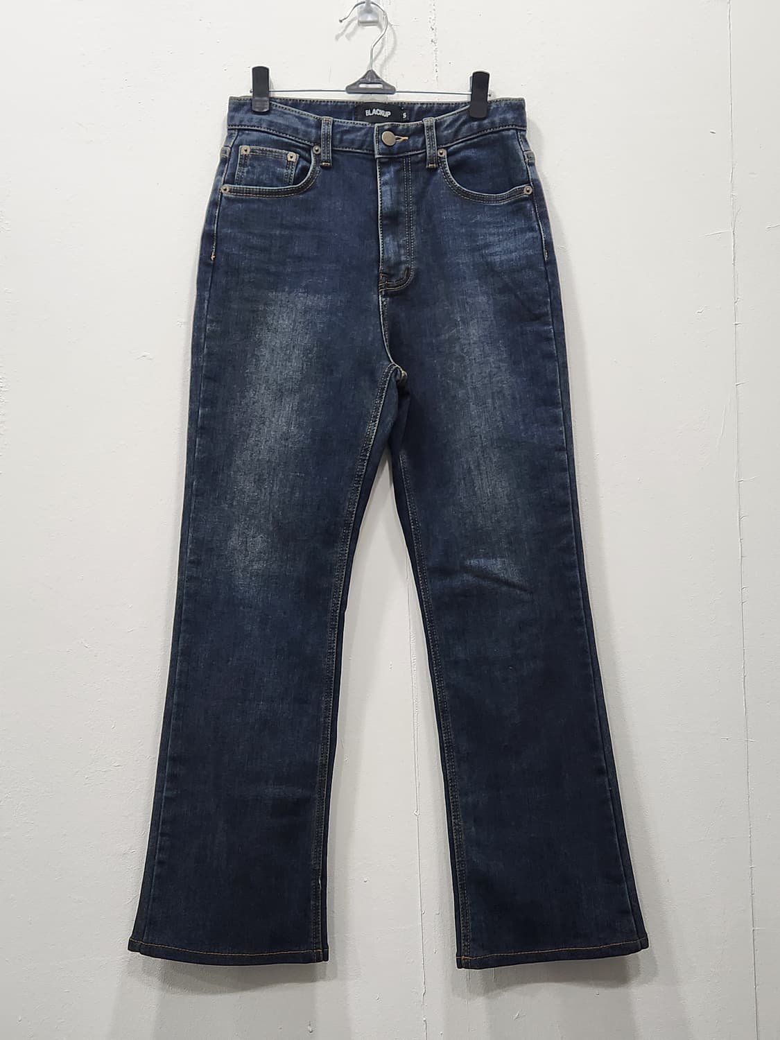 블랙업 안감기모 데님 부츠컷 청바지 여성 S사이즈 상품이미지2
