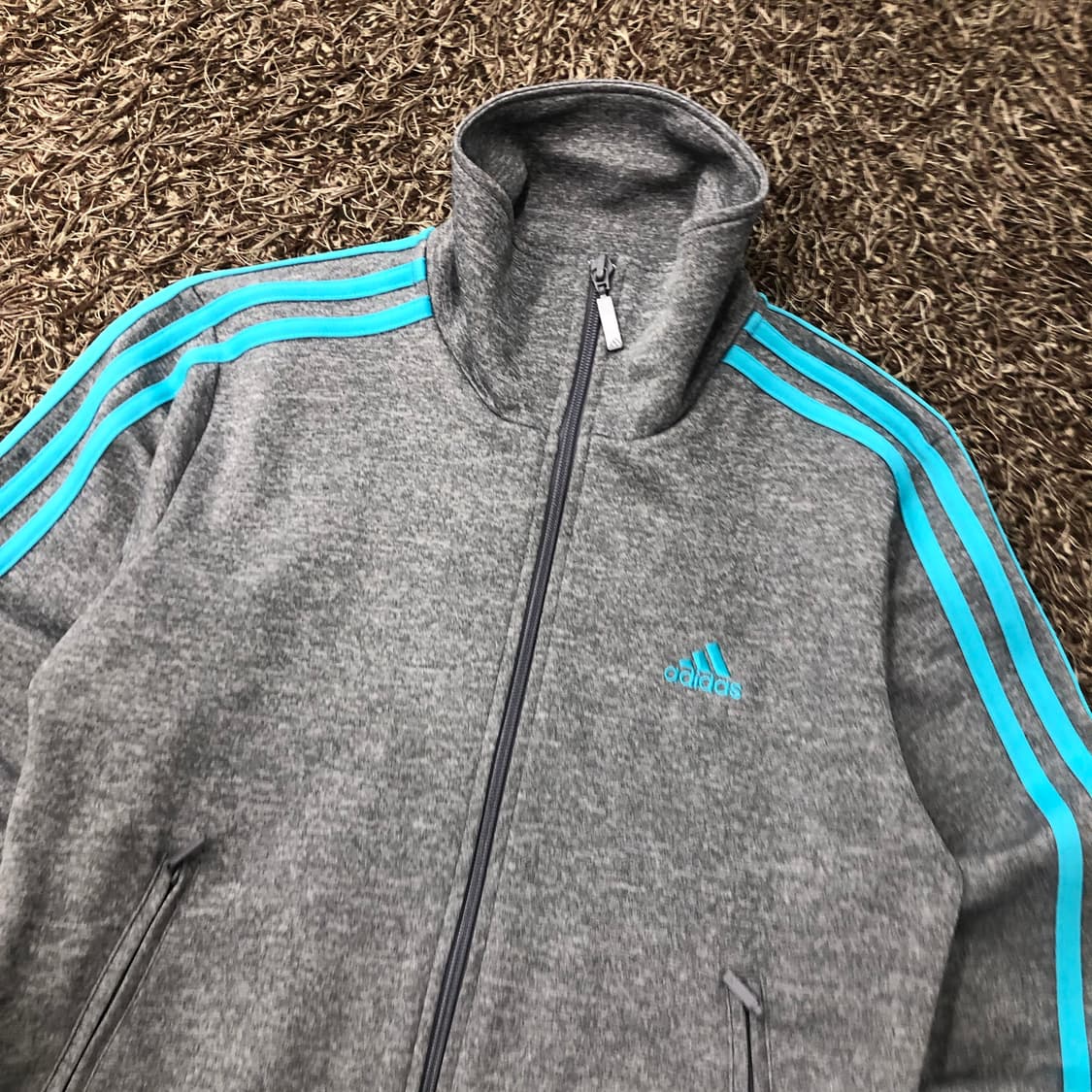 85 아디다스 그레이 민트 져지 트랙 자켓 상품이미지2