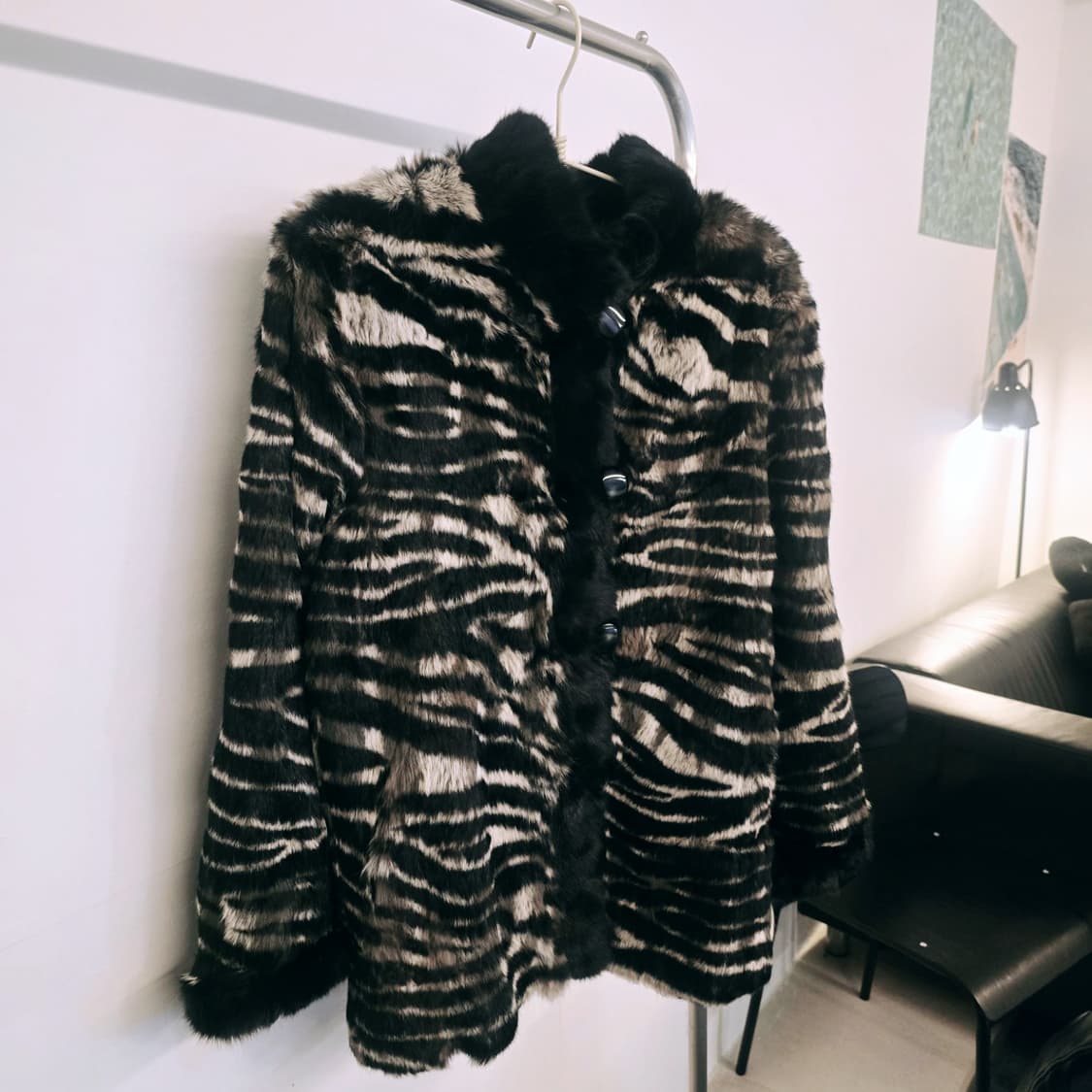 실크100% 레빗 양면 코트 상품이미지1