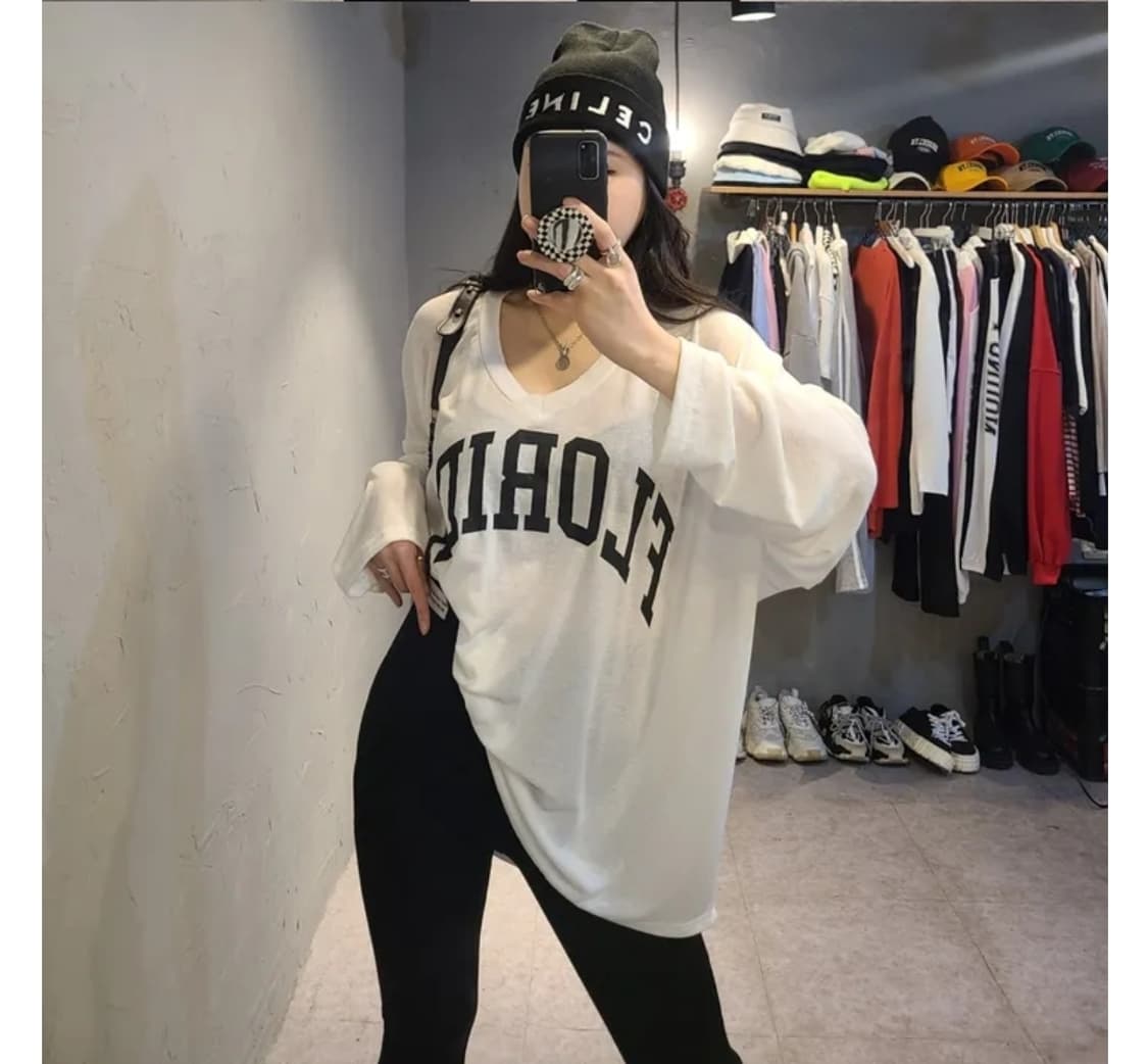 썸머 박시핏 여름 긴팔티 상품이미지7