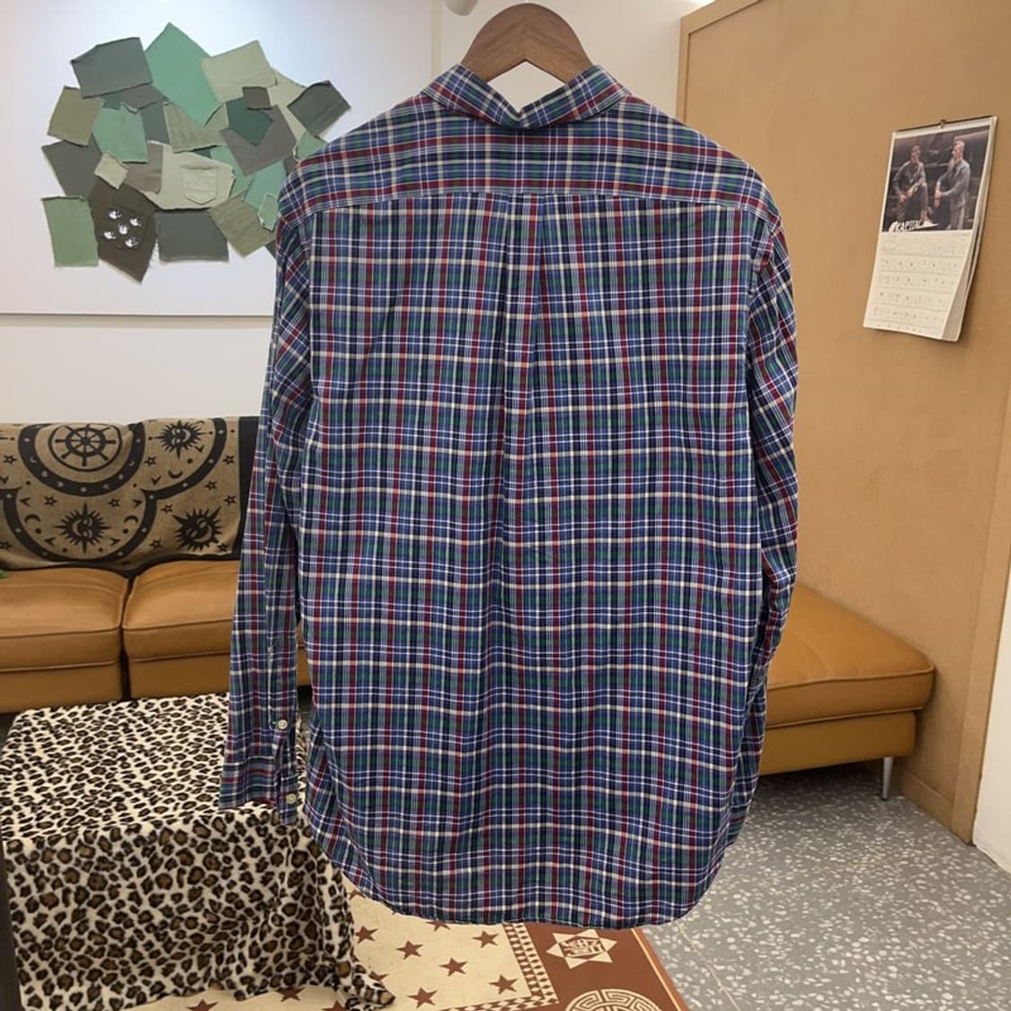 폴로 랄프로렌 빈티지 레트로 타탄체크 셔츠 L C08819 상품이미지4