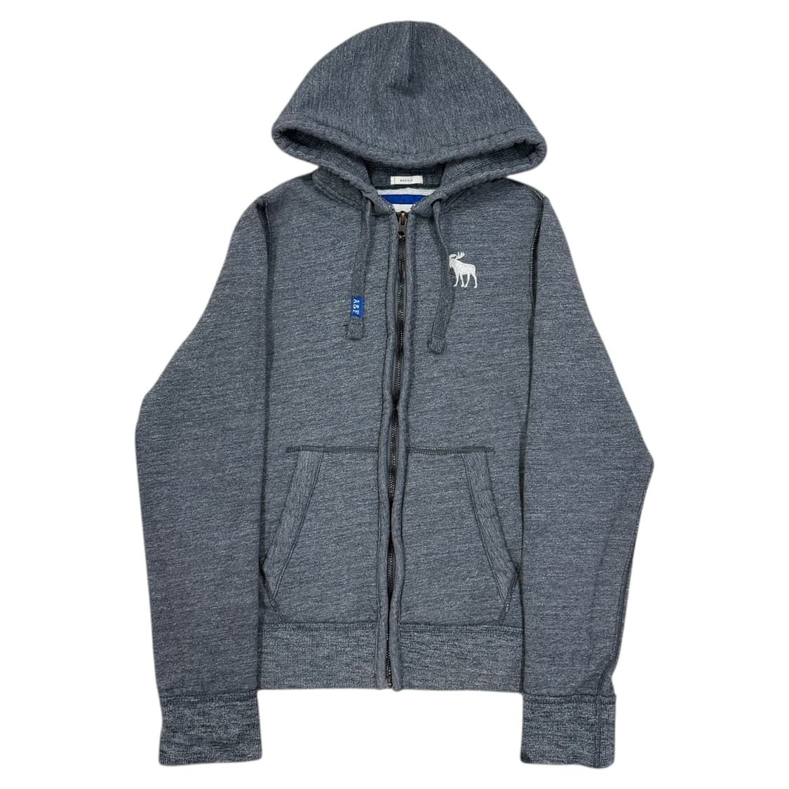 아베크롬비 Y2K 스펠로고 기모 후드집업 자켓 그레이 XL 상품이미지1