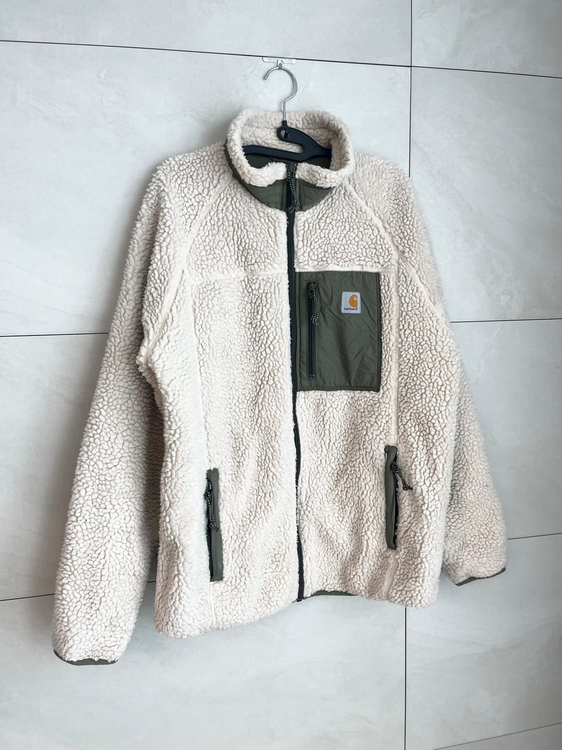 칼하트 플리스 자켓 아이보리/카키 [L] 상품이미지2