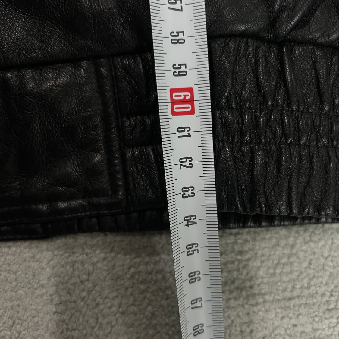 ELTORO 블랙 가죽 무스탕 자켓 M 상품이미지6