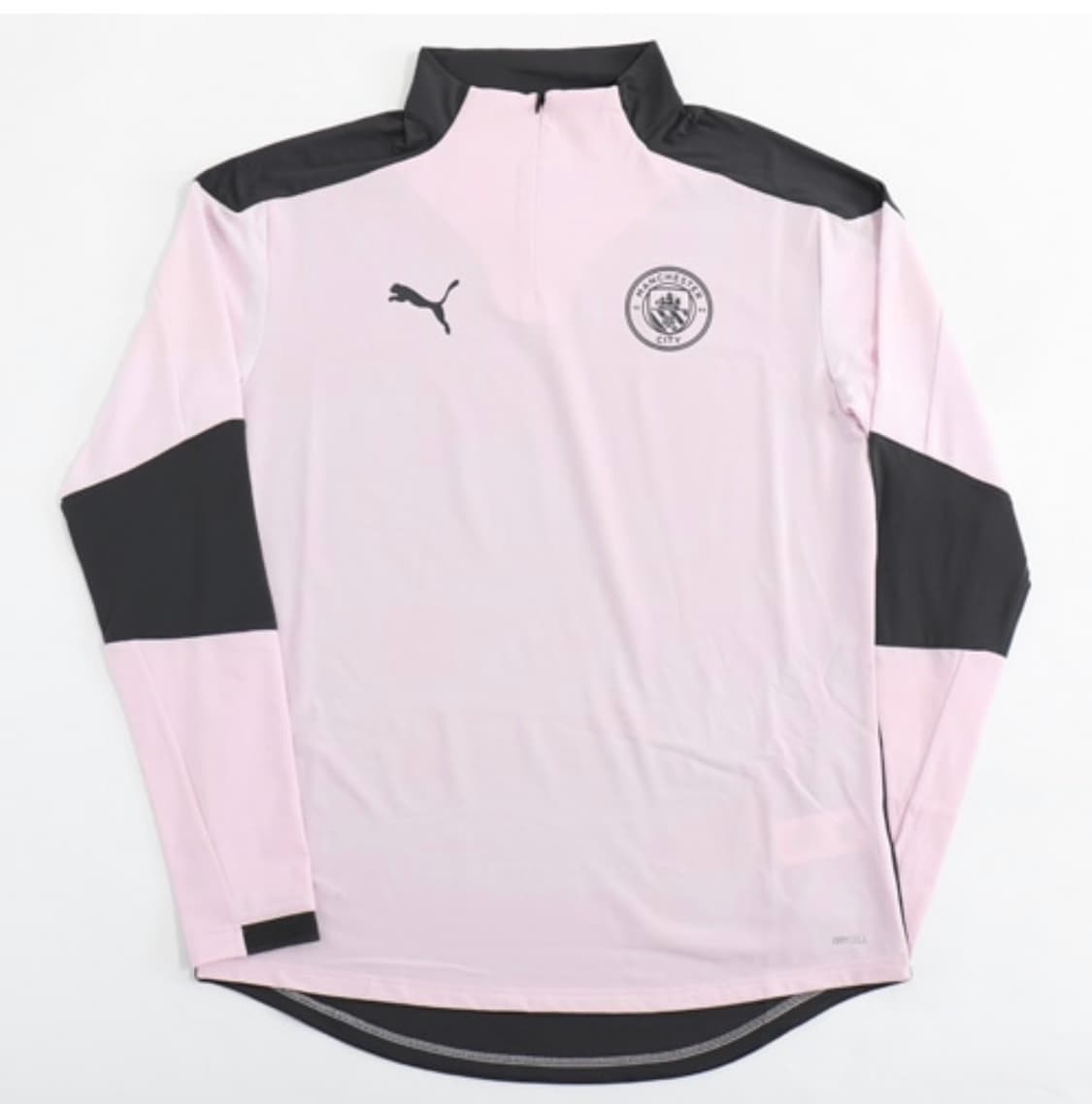 푸마 맨시티 핑크색 긴팔 하프집업 트레이닝 S 상품이미지1