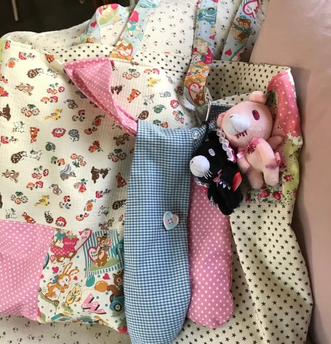 eggu crazy happy reversible tote bag 상품이미지3