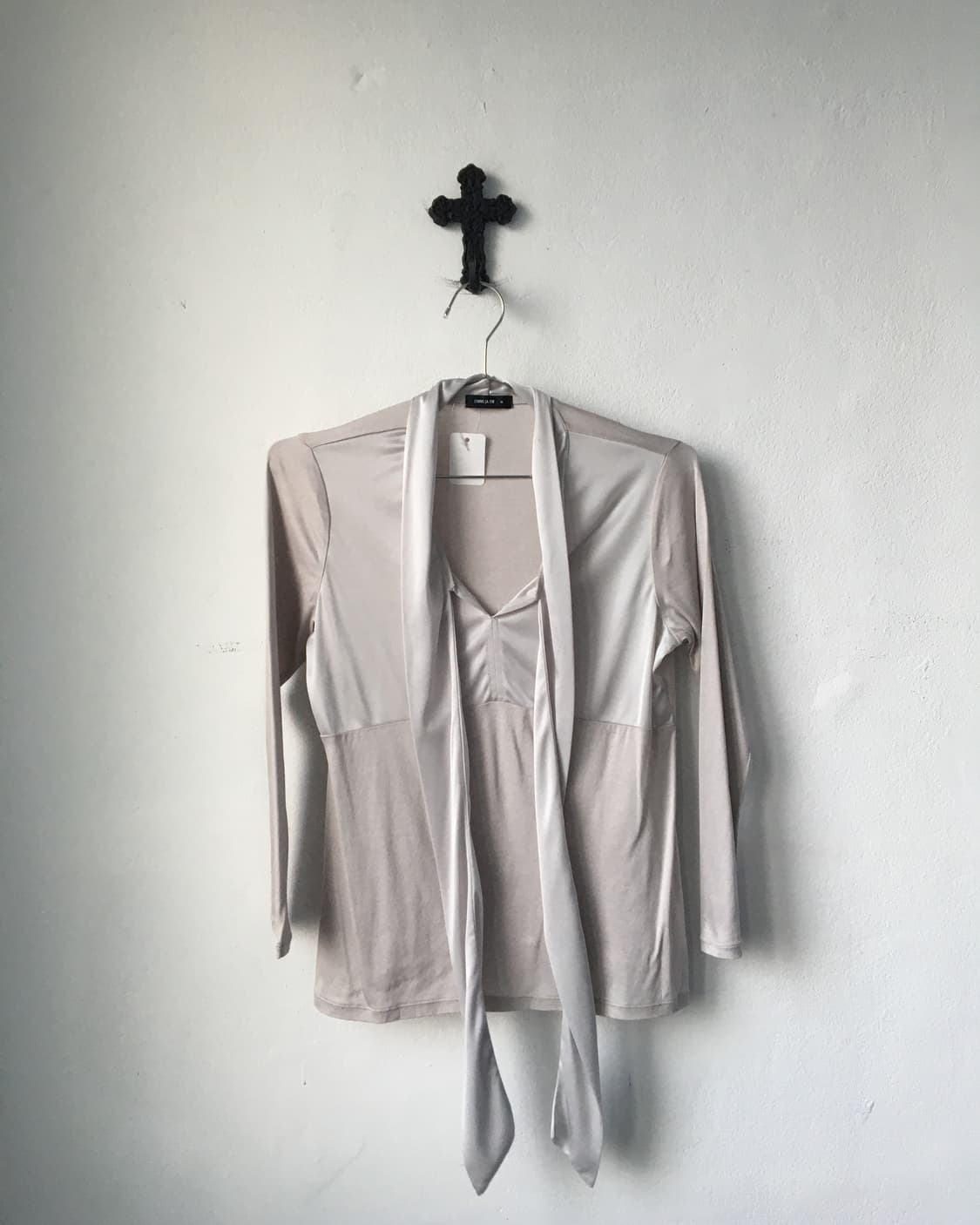 Tied point silver glossy sleeve 상품이미지2