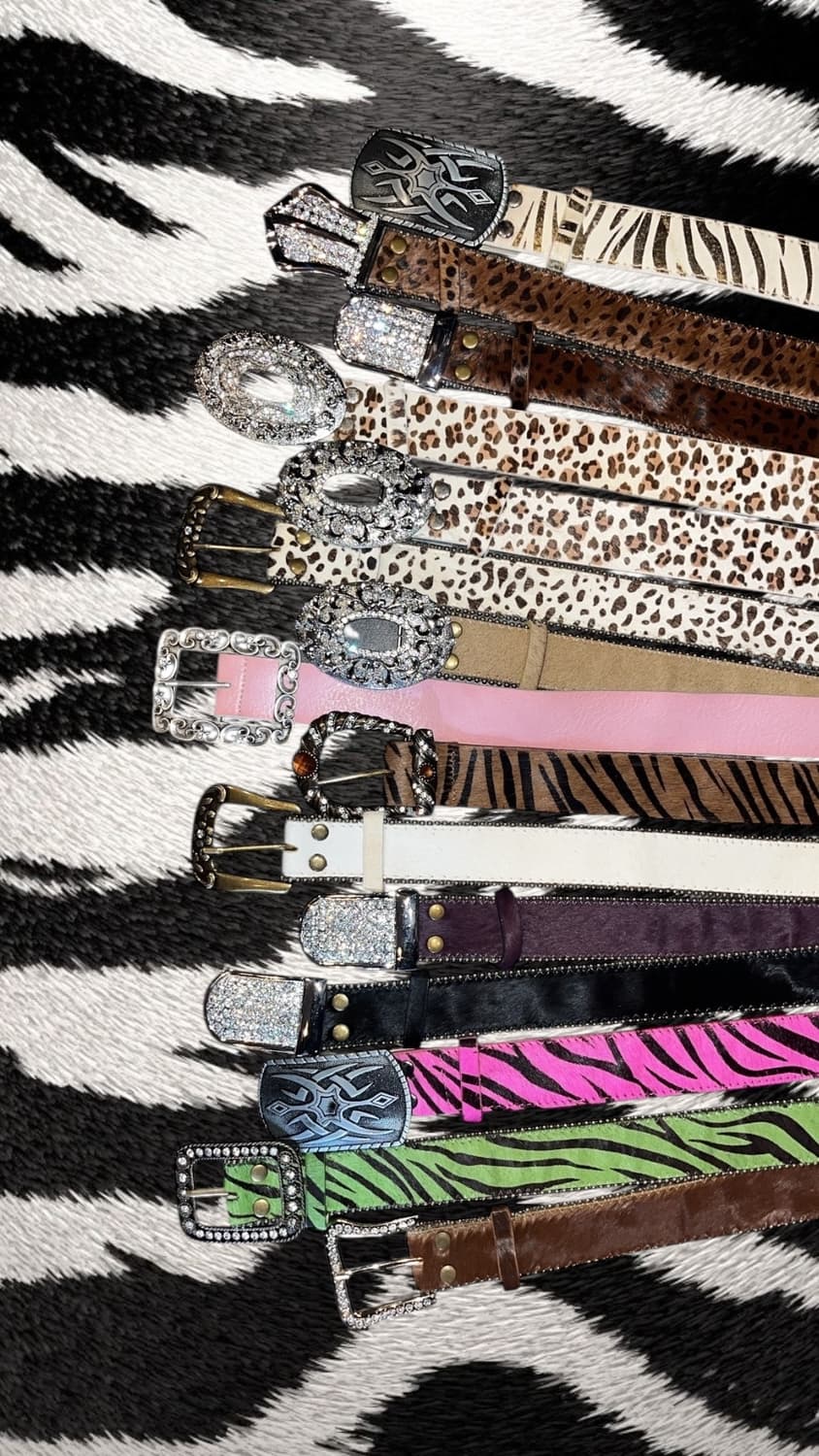 리얼송치&가죽 벨트 펑크y2k갸루 상품이미지1