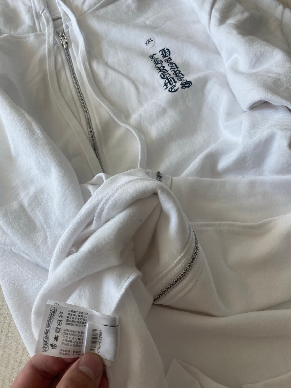 (새제품/XXL) 크롬하츠 버티컬로고 후드집업 상품이미지9