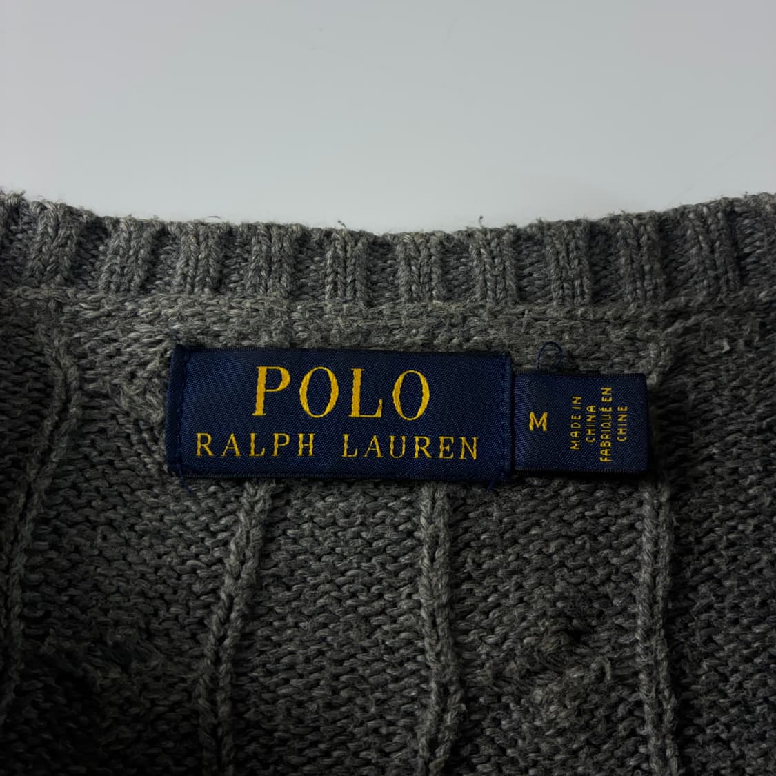 Polo 폴로 랄프로렌 신형 멜란제 그레에 케이블 니트 상품이미지4