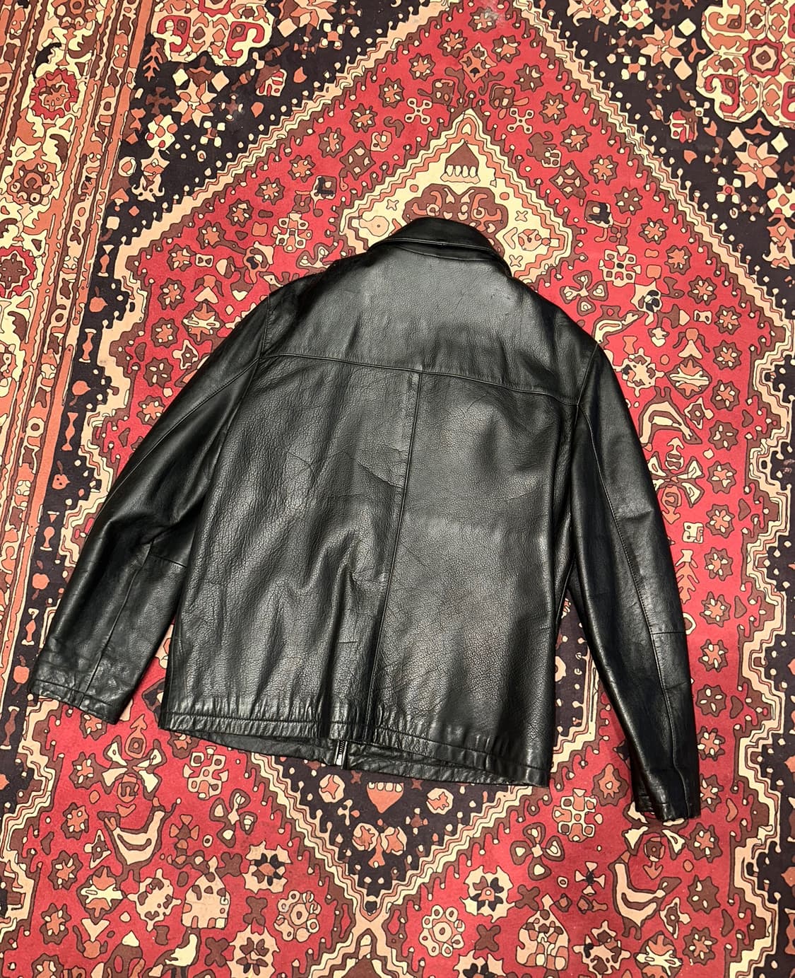 ( M-L ) 가죽자켓 워크웨어 아메카지 바이커자켓 소가죽 빈티지가죽 상품이미지4
