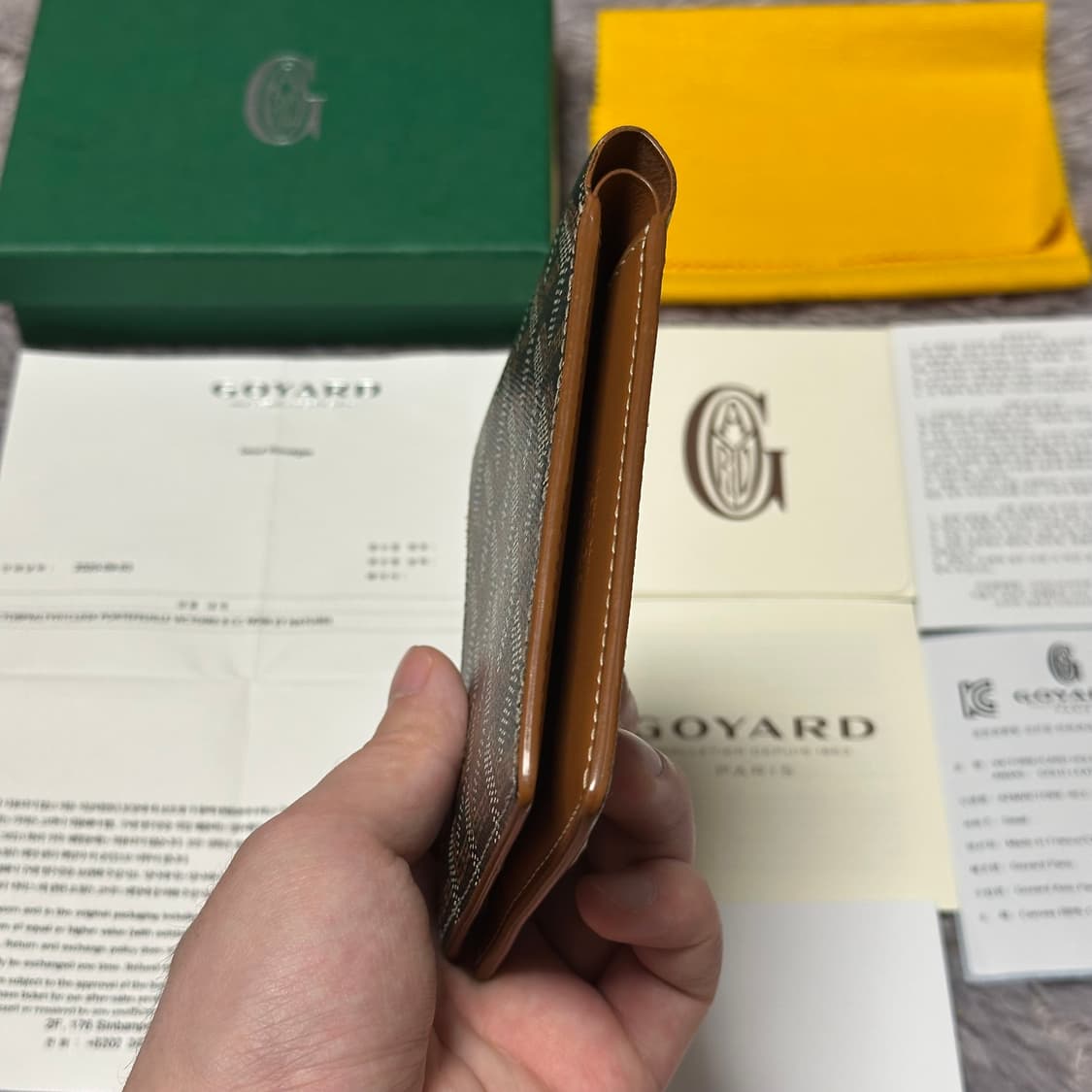 [풀구성] 고야드 빅투와르 반지갑 블랙탄 상품이미지5