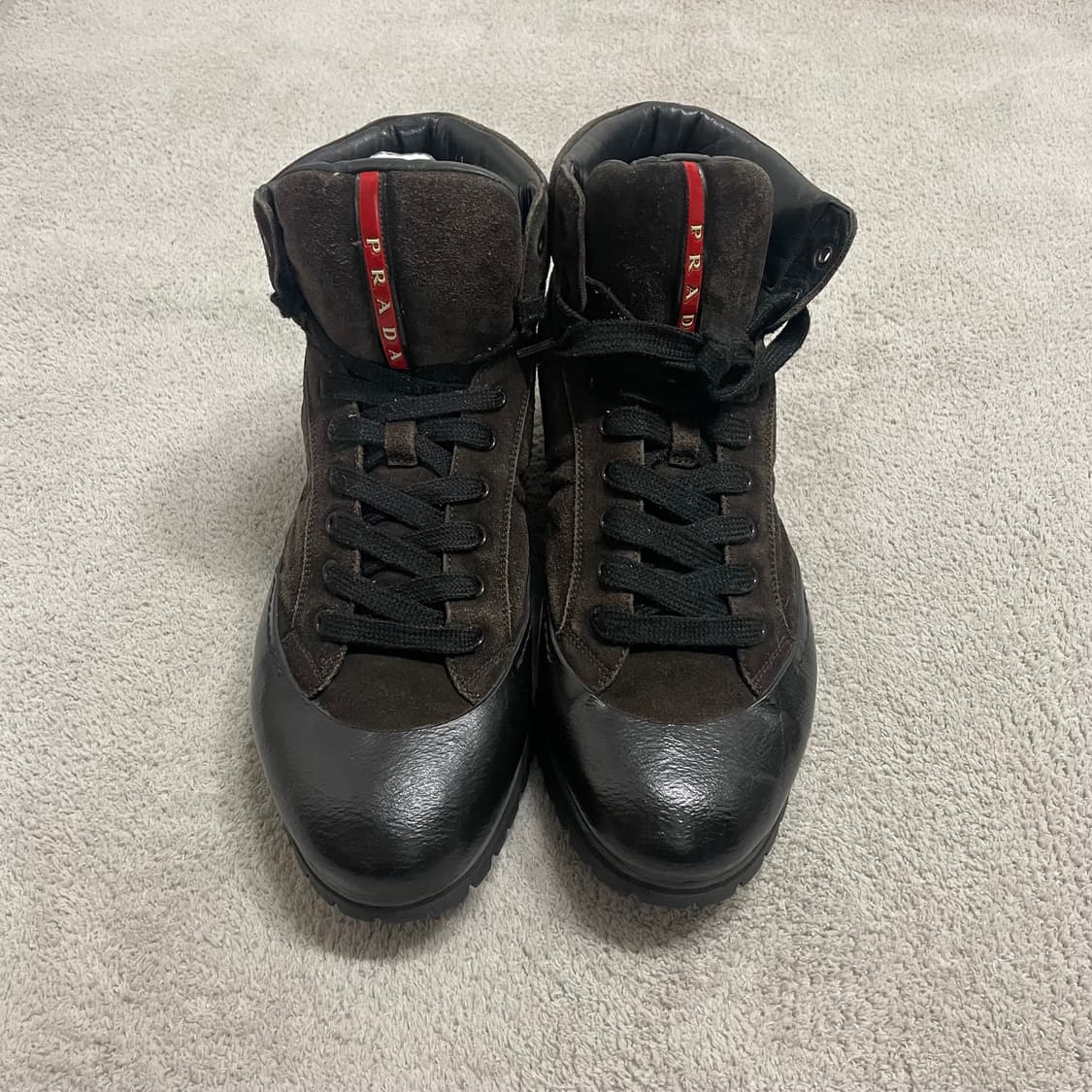 285) 프라다 스포츠 스웨이드 비브람 부츠 브라운 상품이미지3