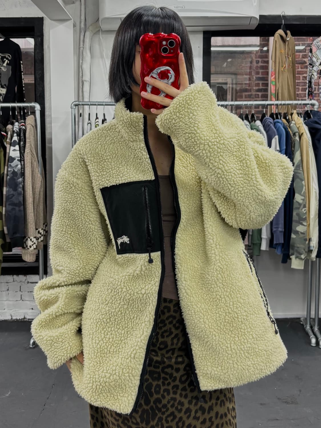 스투시 8볼 리버시블 플리스 자켓 상품이미지2