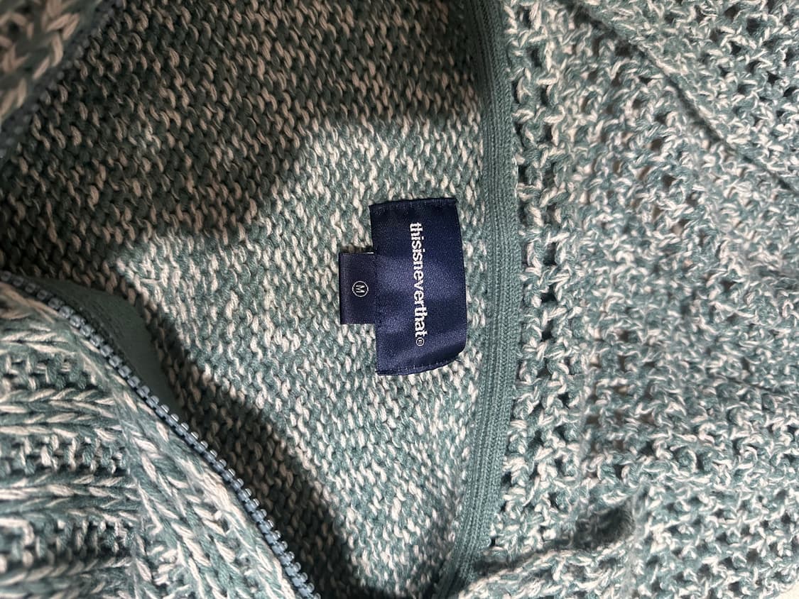 디네댓 니트후드집업 상품이미지2