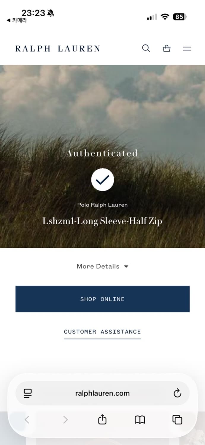 폴로 랄프로렌 하프집업 그레이 L (남성 105정도) 상품이미지5