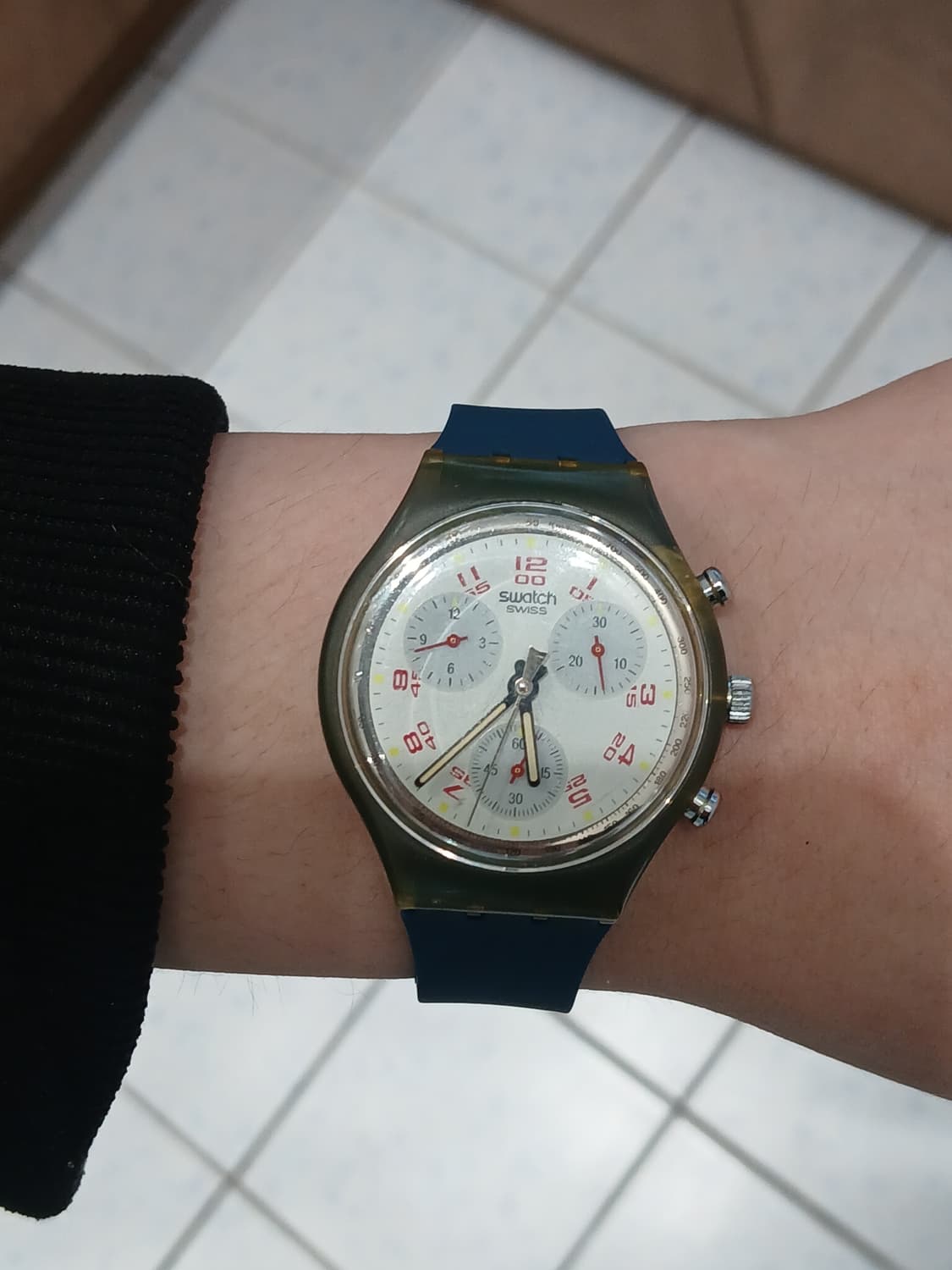90s 빈티지 스와치 크로노그래프 시계 상품이미지1