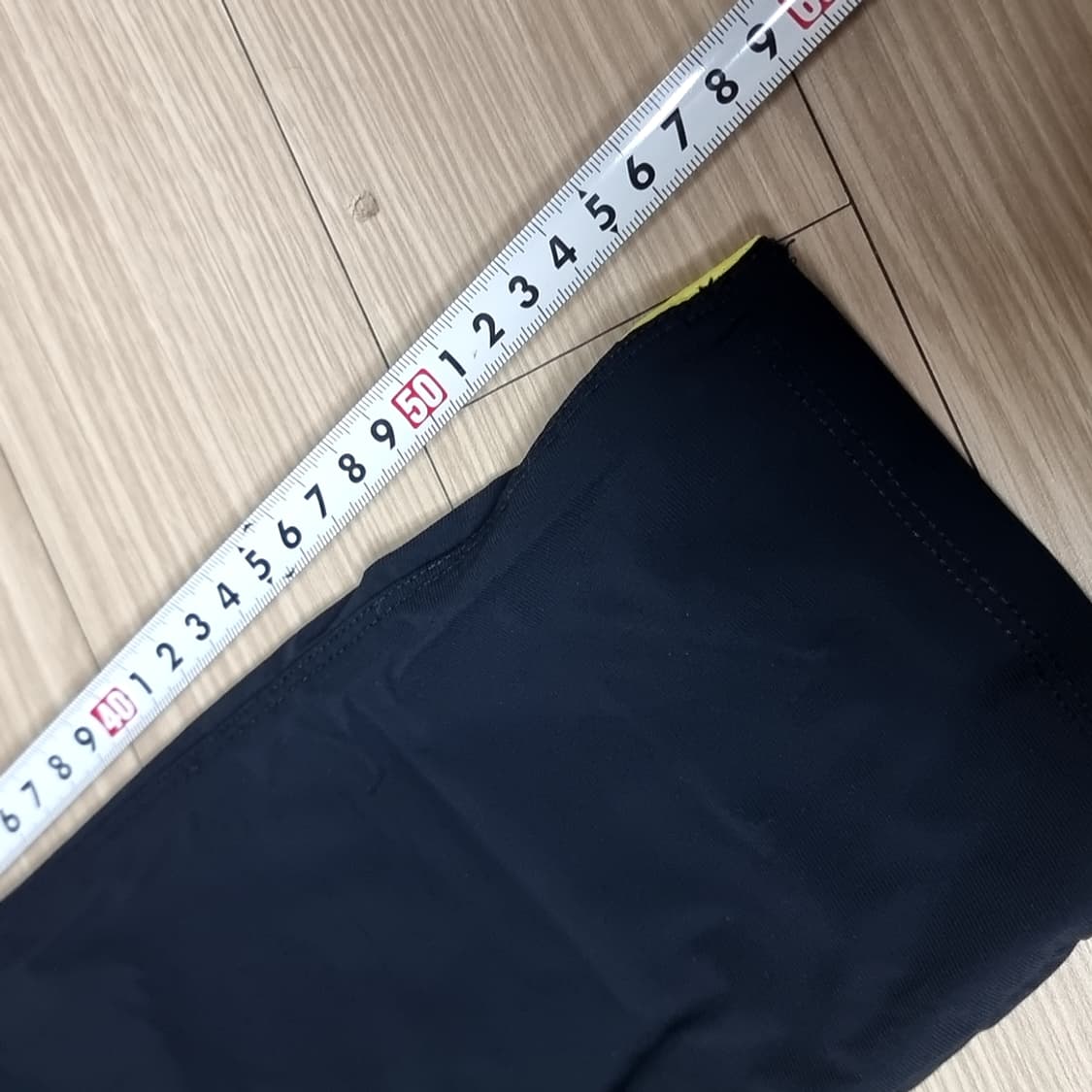데상트 검정색 런 레깅스 7부(실측) 상품이미지7