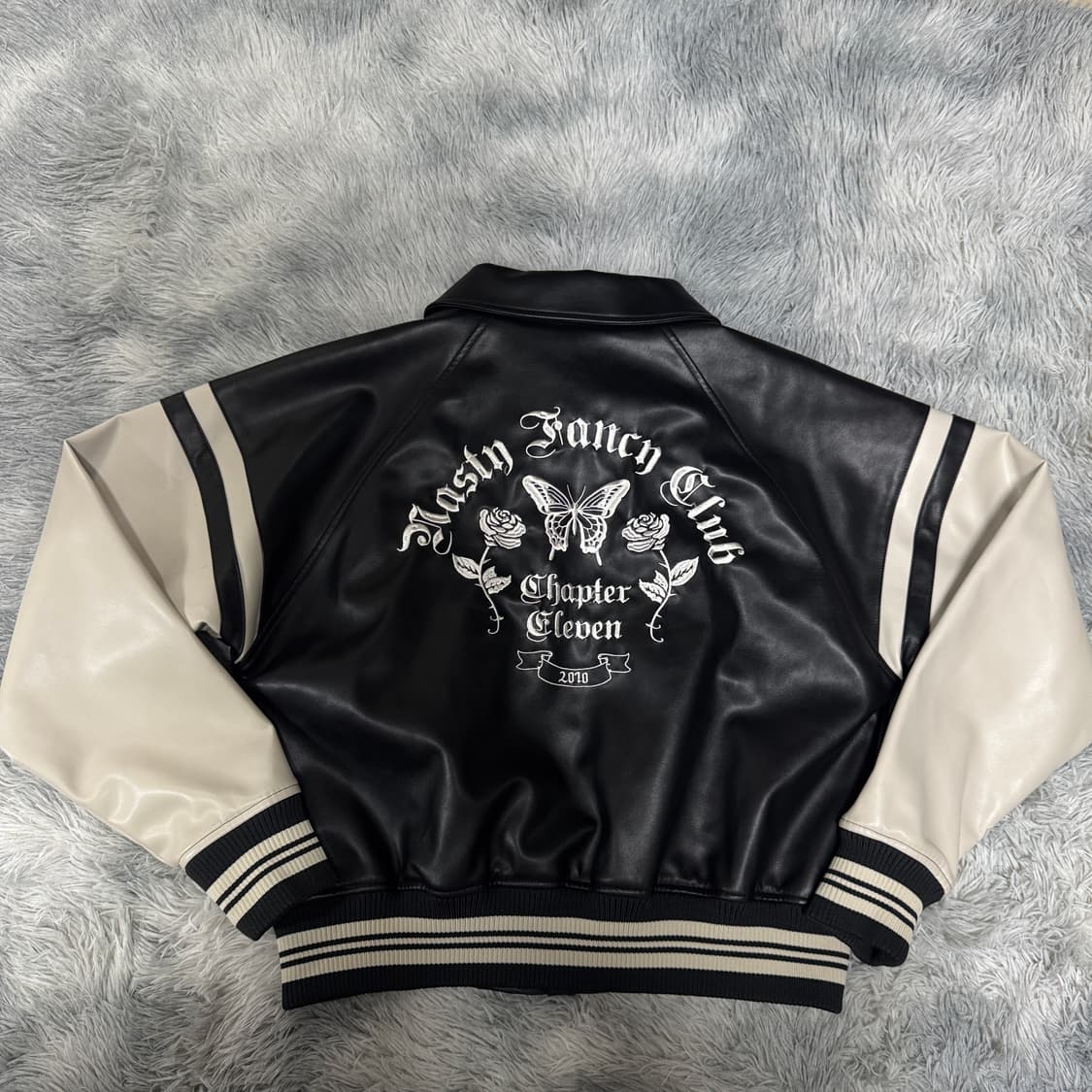 팬시클럽 멜로우 바시티 레더자켓  상품이미지9