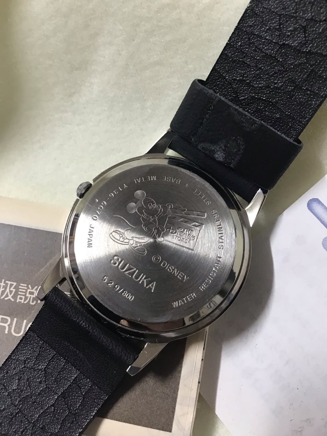 (빈티지)일본삿포로 디즈니 스토어 한정 손목시계 상품이미지4