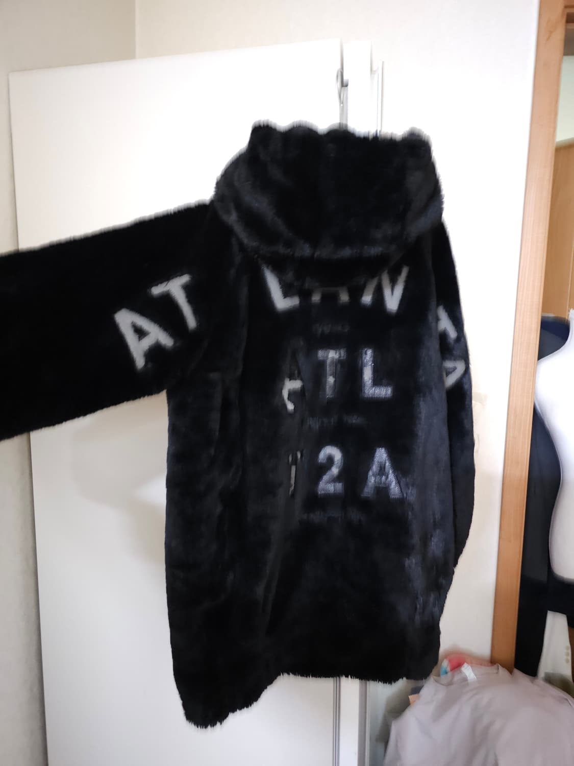 NBA 블랙 후드 퍼 자켓 상품이미지6