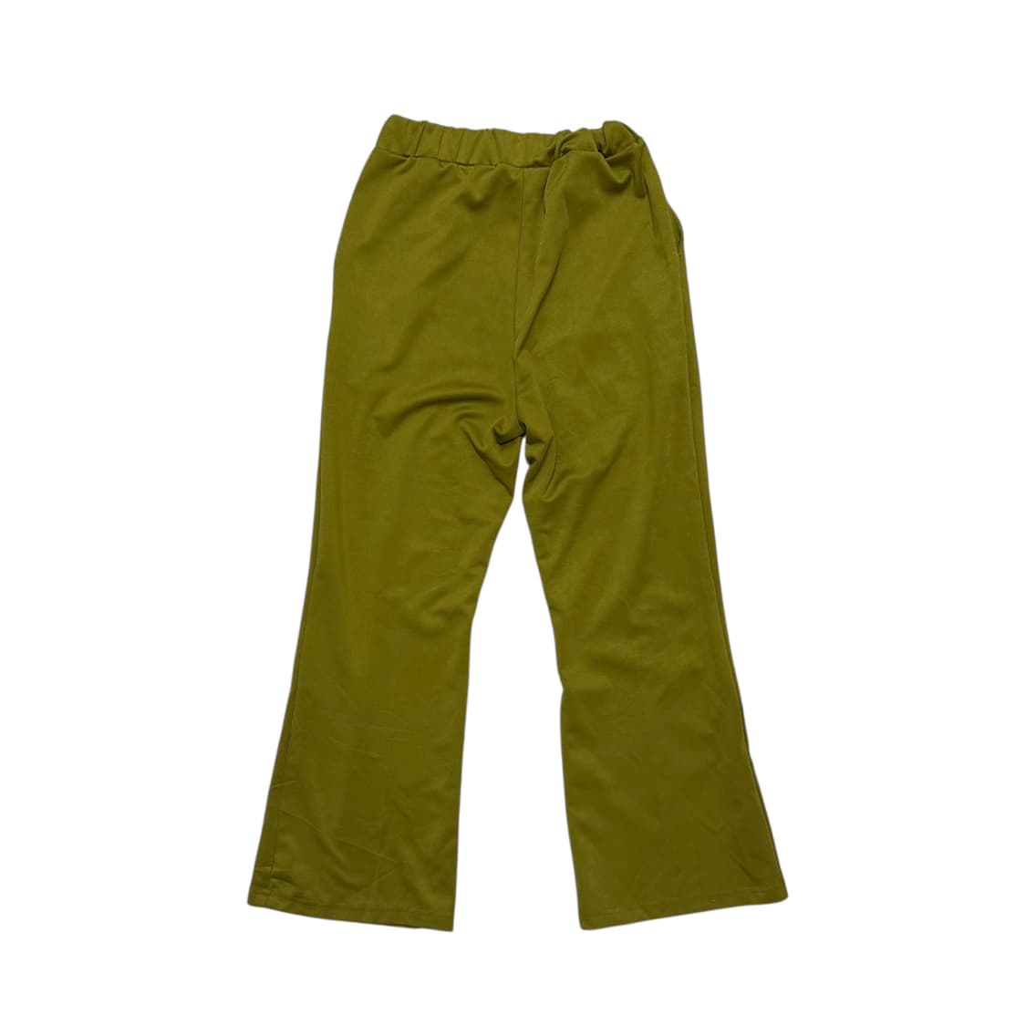 머스타드 올리브 핀턱 밴딩 플레어 팬츠 상품이미지5