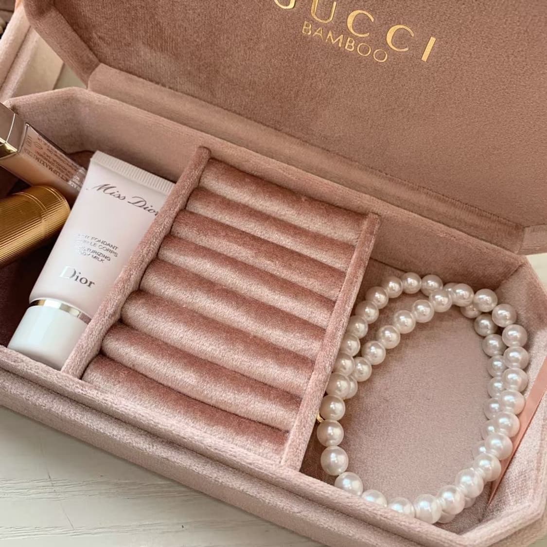 구찌 뱀부 벨벳 보석함  상품이미지3