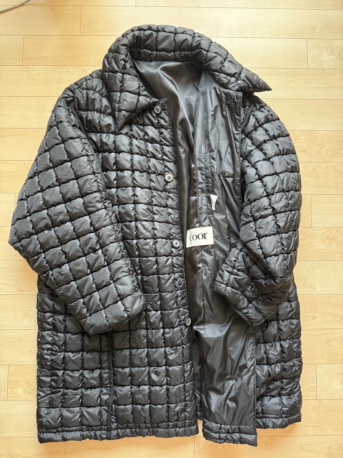 쿠어 퀼티드 패딩 코트 상품이미지1