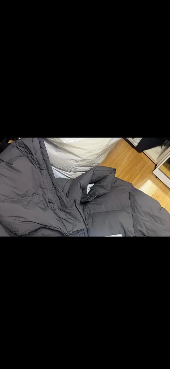 자라 아더에러 패딩 자켓 그레이 자더에러 상품이미지2