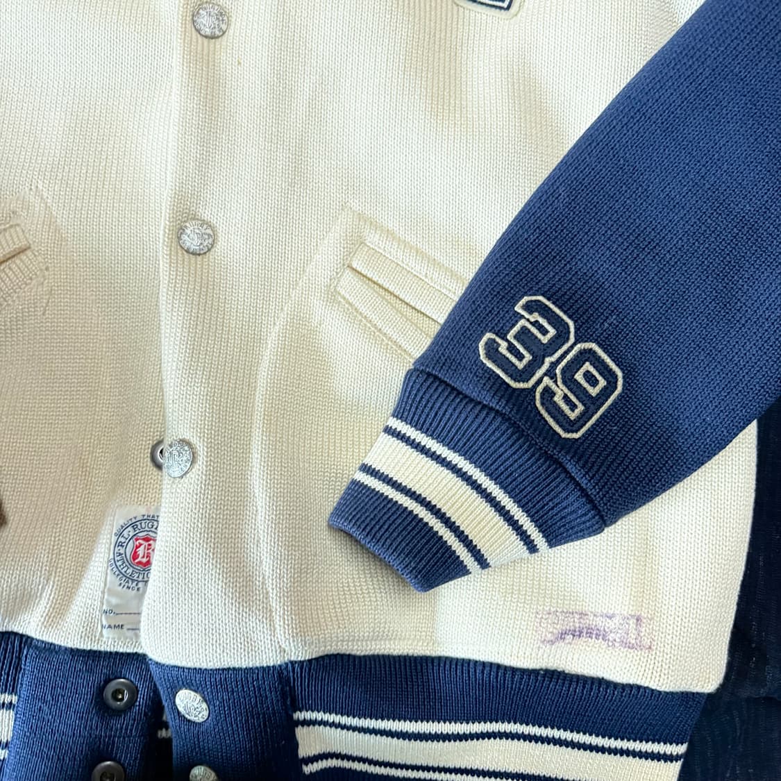 럭비 랄프로렌 IV 챔프 ‘39 리버시블 바시티 자켓 S 상품이미지6