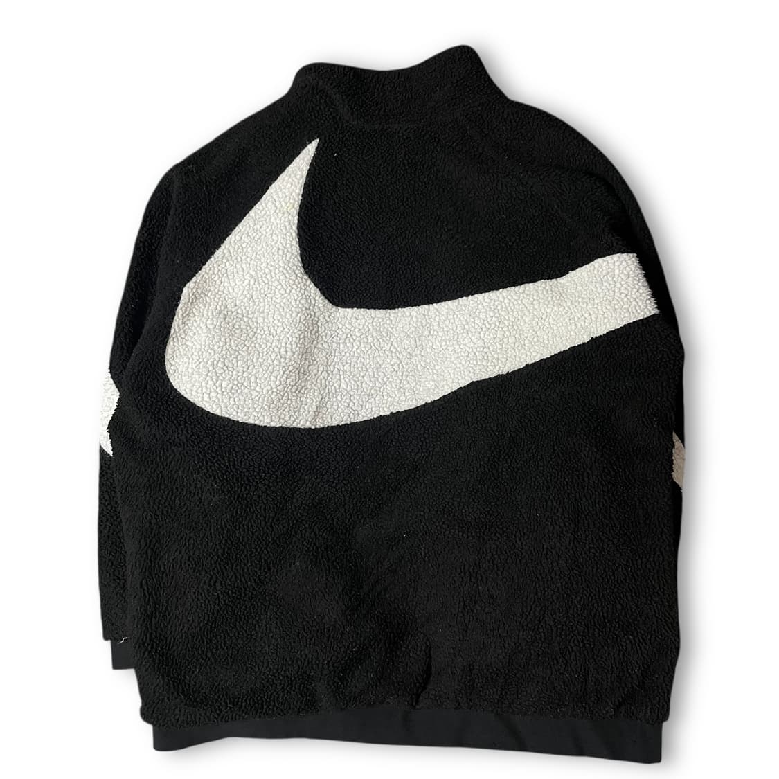 나이키 빅스우시 블랙 화이트 뽀글이 리버시블 집업 자켓 M 상품이미지2