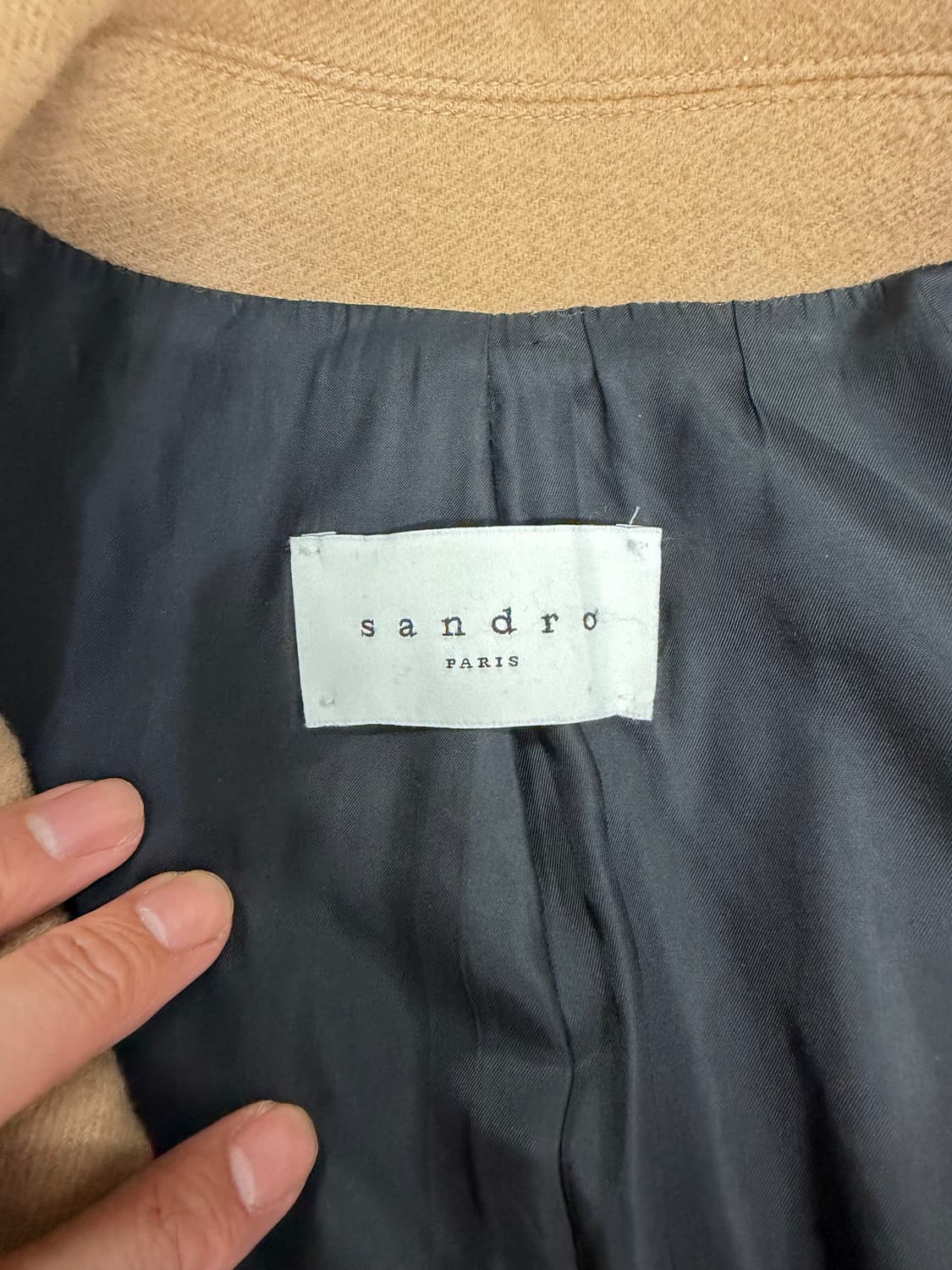 정품) 산드로옴므 코트 브라운 100 상품이미지6