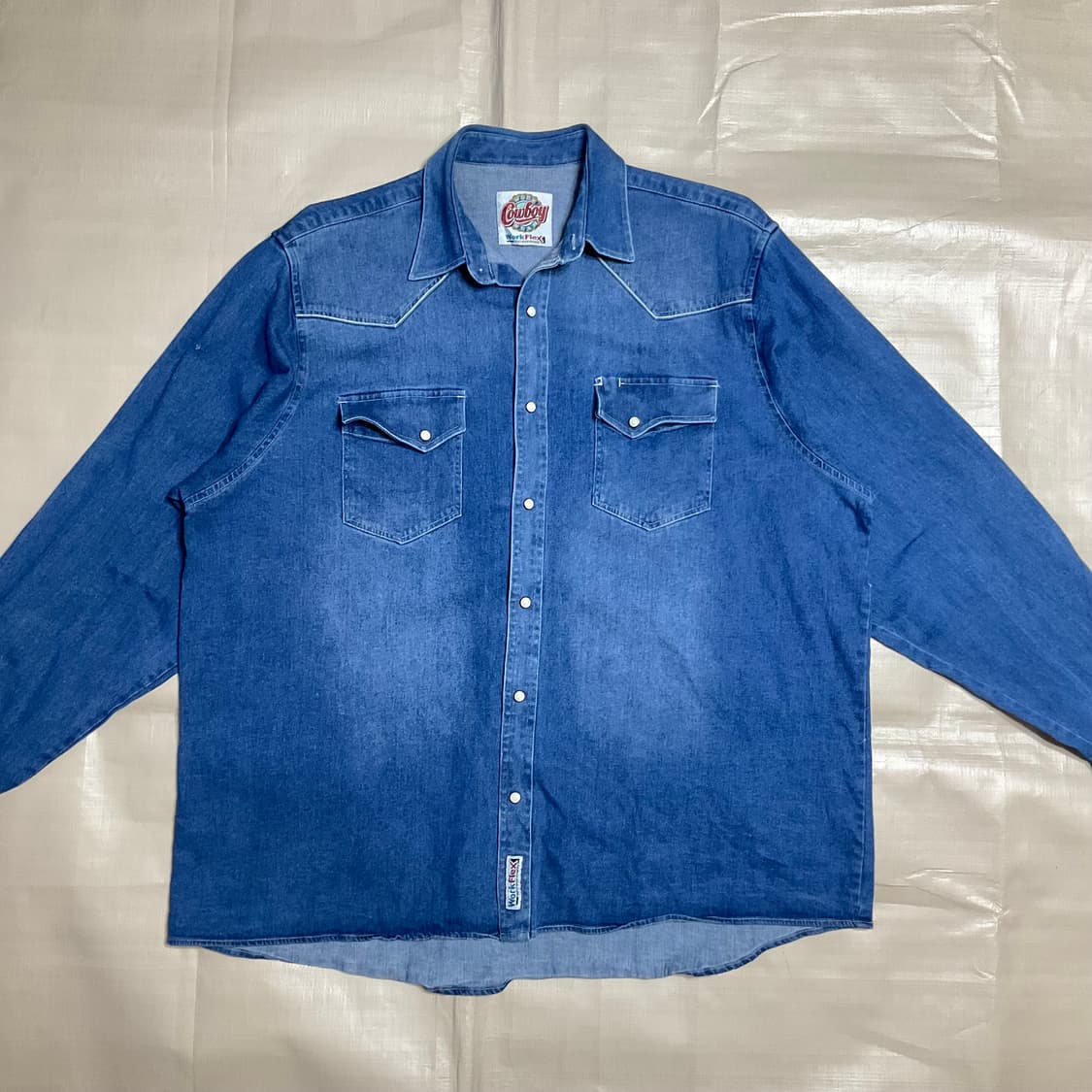 빈티지 웨스턴 데님 셔츠 XL 상품이미지2