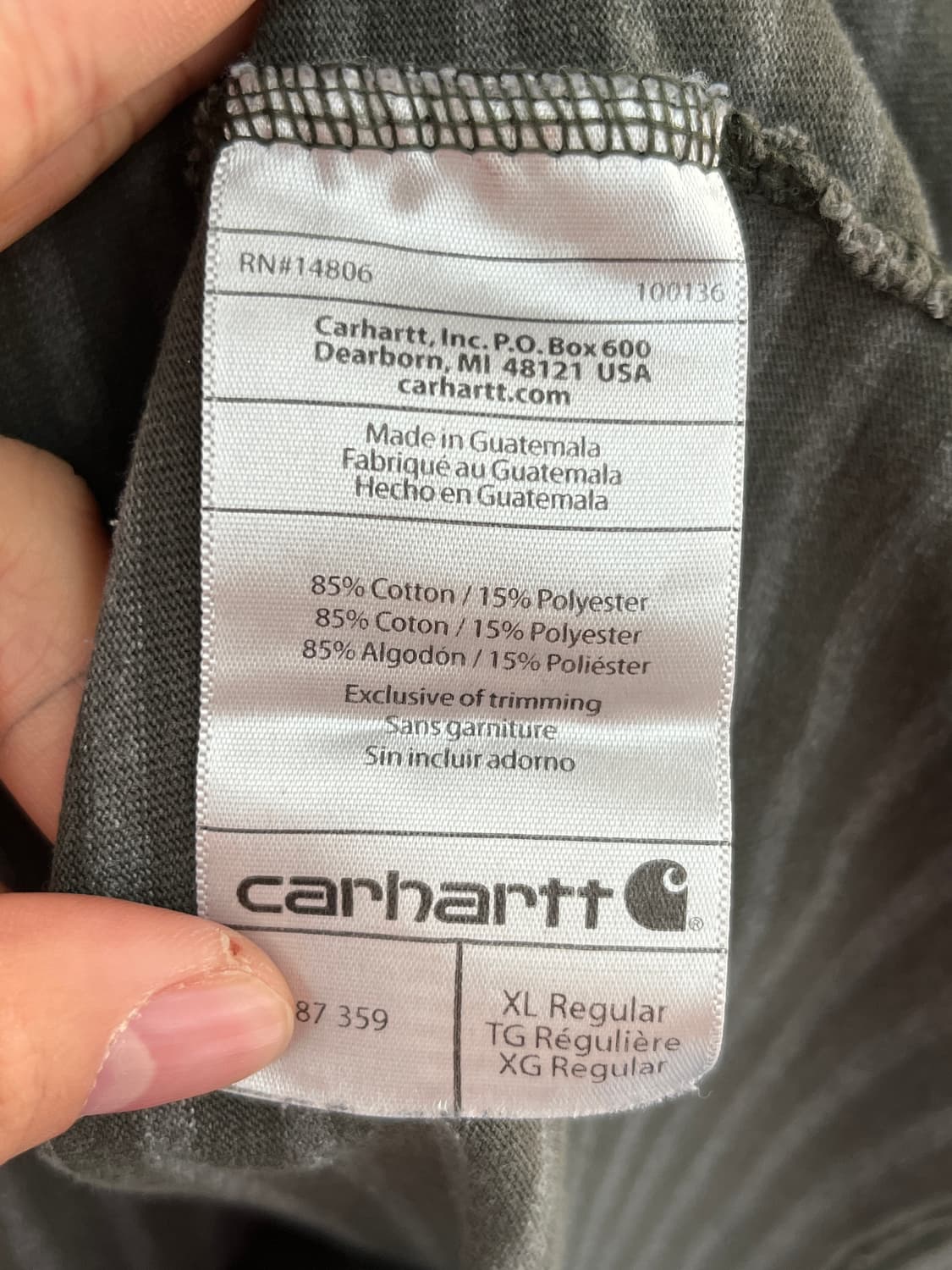 칼하트 스트라이프 반팔 티셔츠 상품이미지10