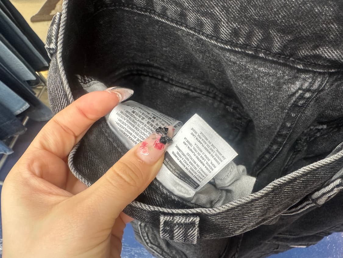 리바이스 블랙데님 카고 팬츠  상품이미지4