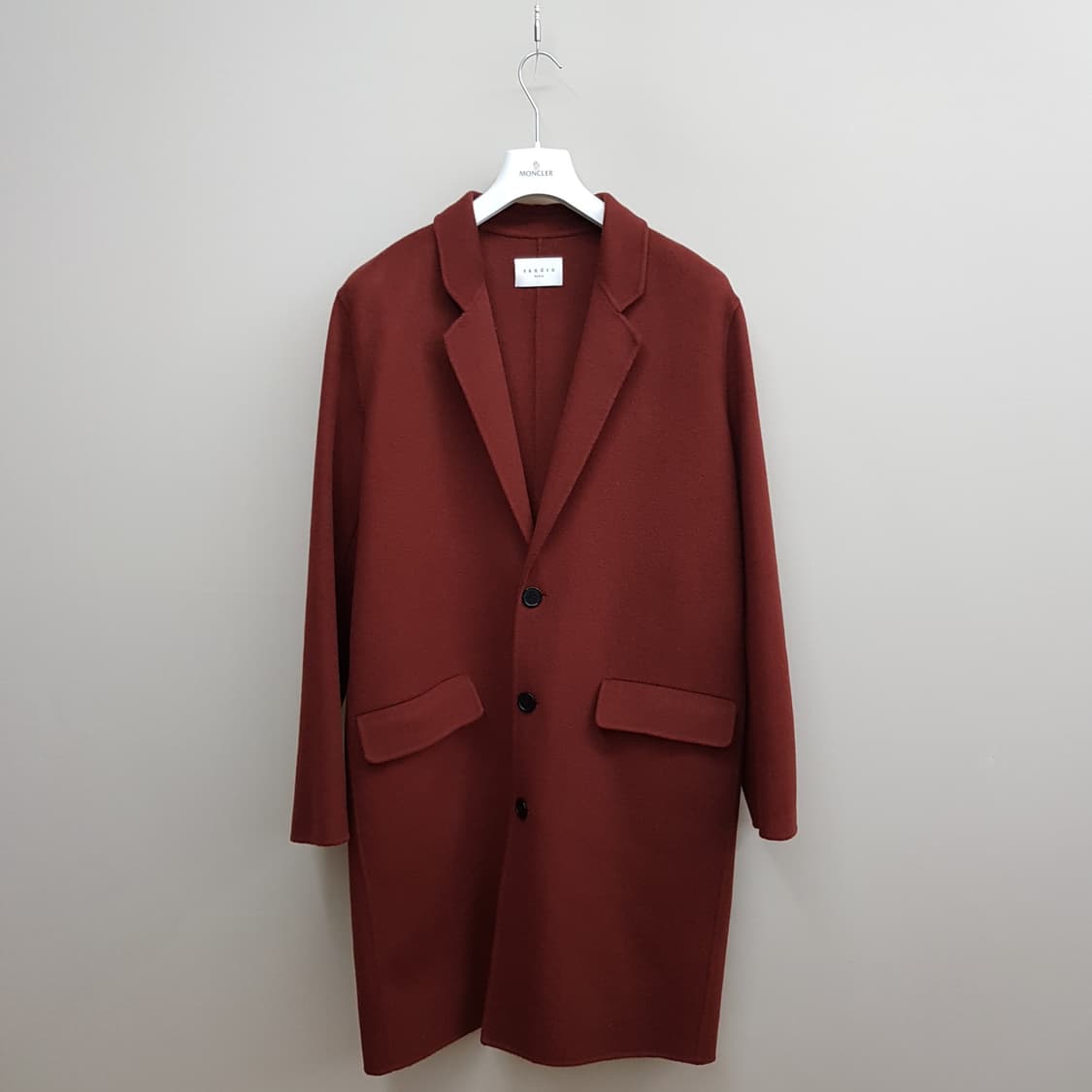 산드로 SANDRO 캐시미어 블렌드 싱글 코트 L사이즈 상품이미지1