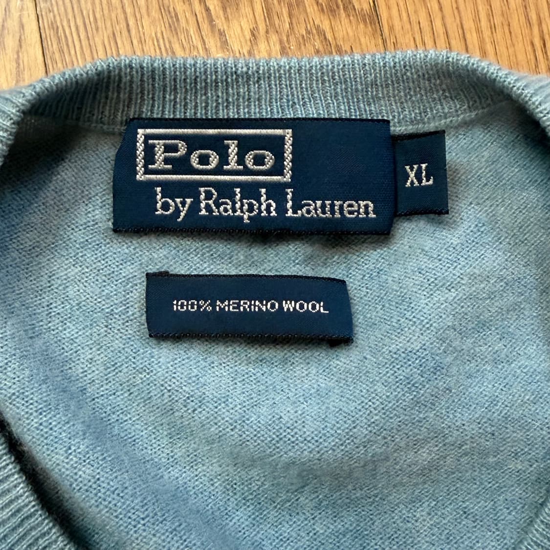 폴로 랄프 로렌 스카이블루 메리노 울 니트 스웨터 상품이미지4