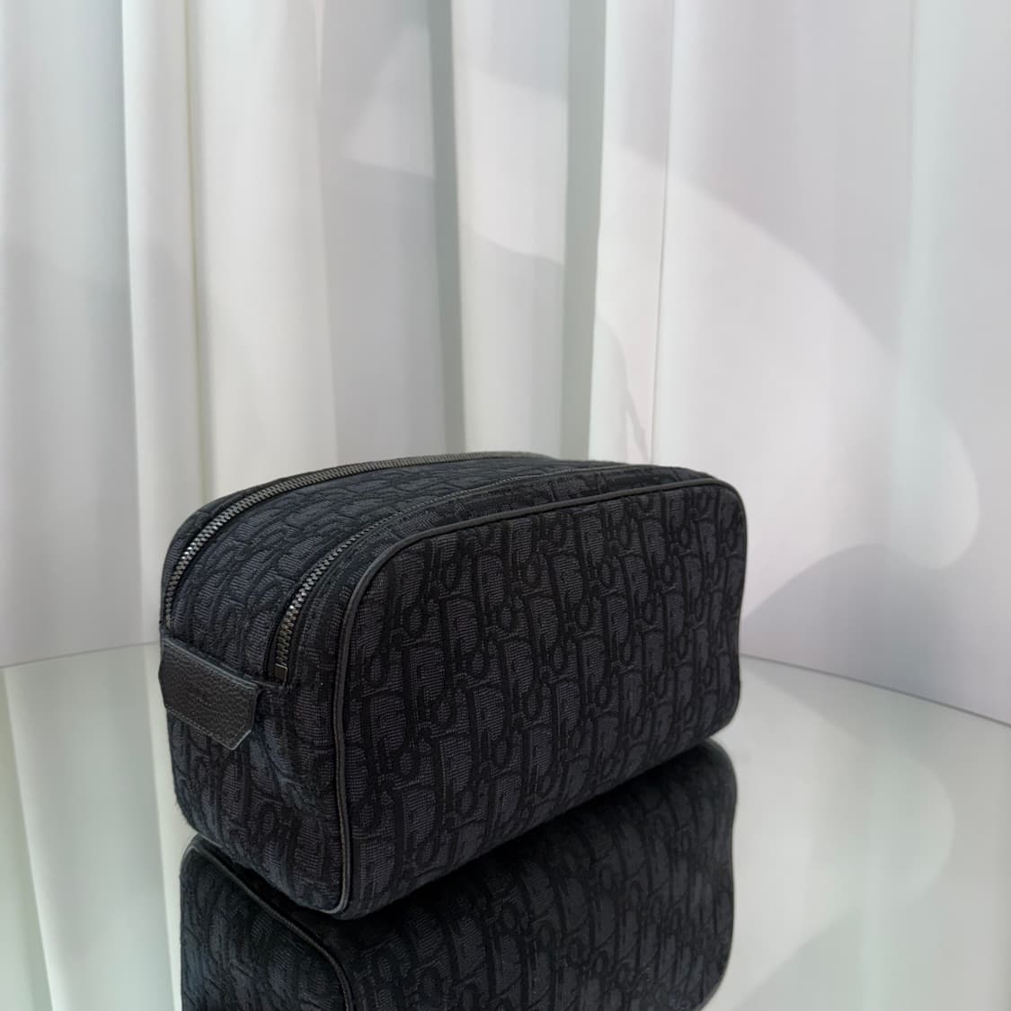 디올 토일레트리 백 블랙 오블리크 자카드 상품이미지7