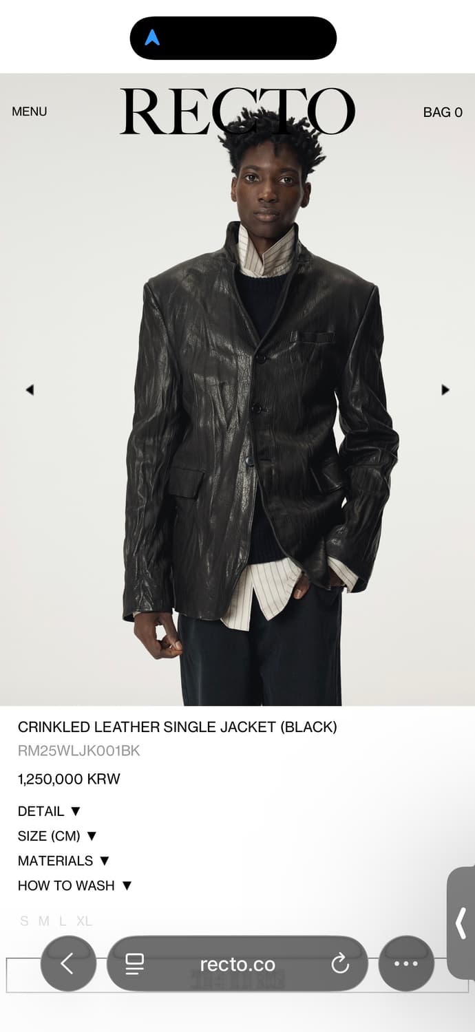 렉토 크링클블레이져 L사이즈 상품이미지1