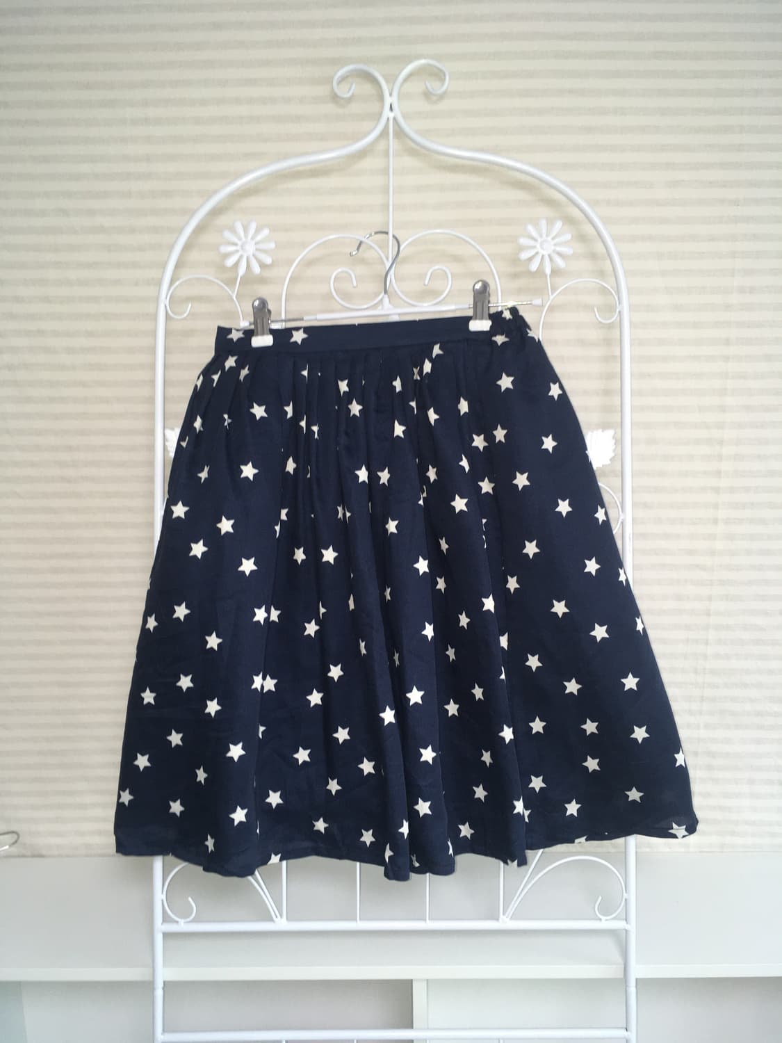 jpn vintage star navy midi skirt 상품이미지1