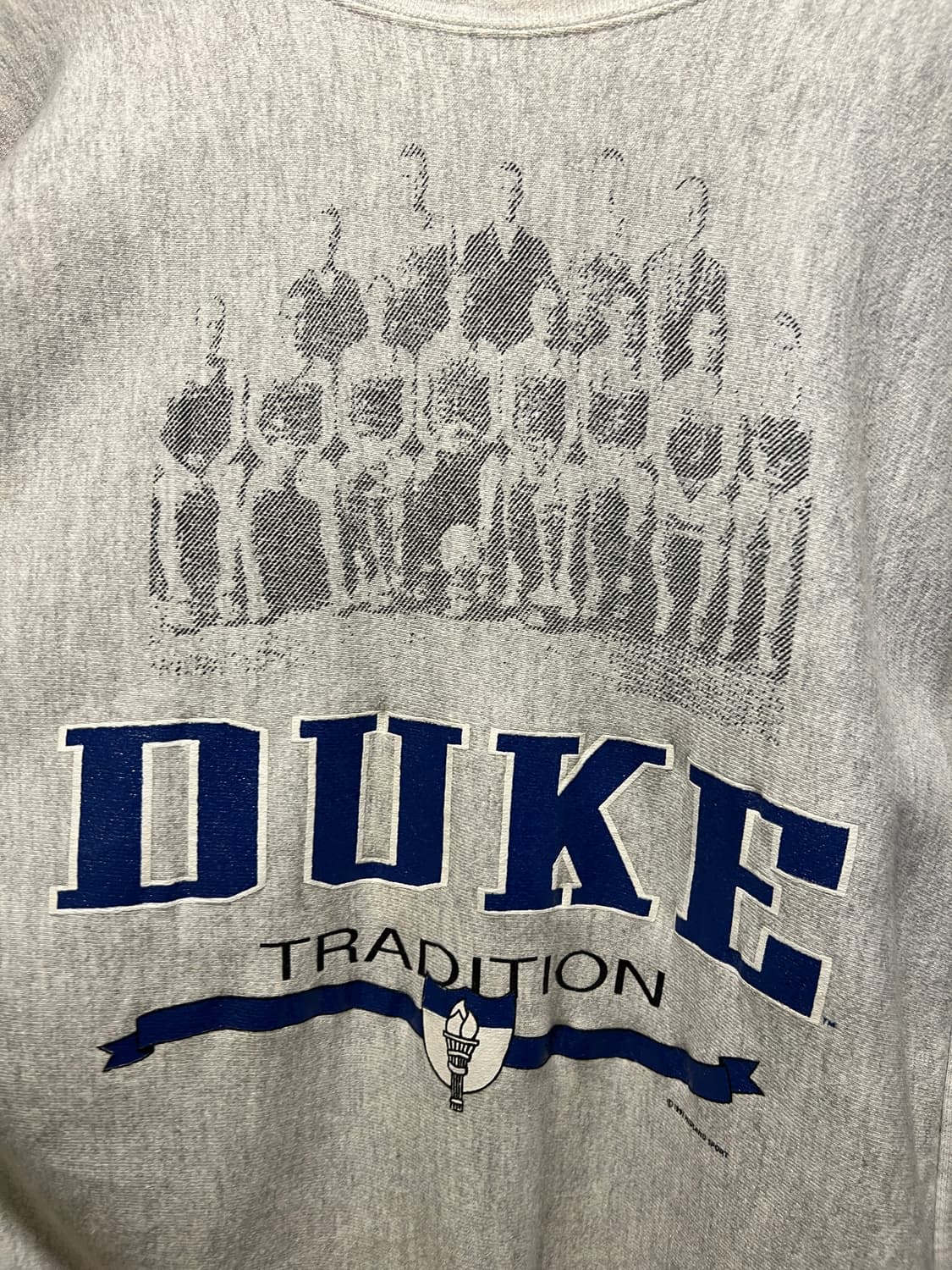 [M]90's USA 빈티지 리버스위브 DUKE 풋볼팀 멜란지 스웻셔츠 상품이미지3